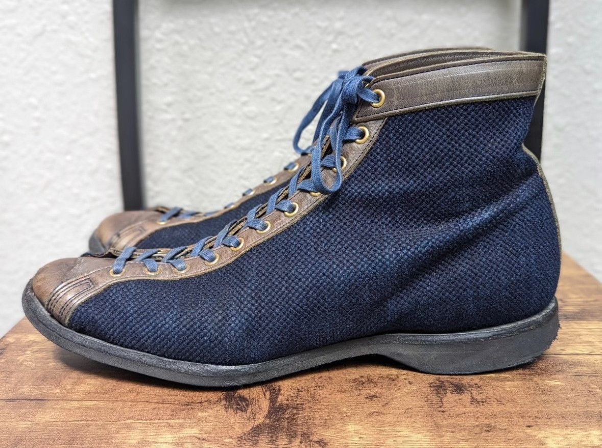 Clinch Boots CLINCH x NITEKLUB Indigo Sashiko Boxing Boots Size US 9.5 / EU 42-43 - 4 Thumbnail