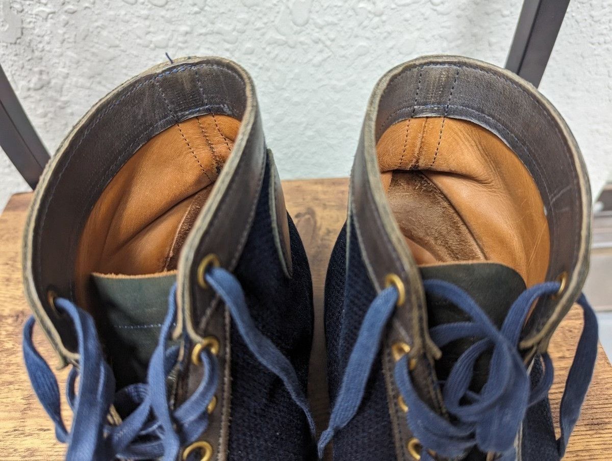 Clinch Boots CLINCH x NITEKLUB Indigo Sashiko Boxing Boots Size US 9.5 / EU 42-43 - 9 Thumbnail