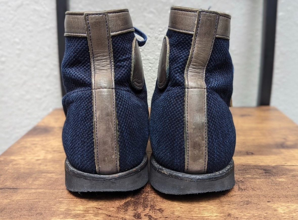 Clinch Boots CLINCH x NITEKLUB Indigo Sashiko Boxing Boots Size US 9.5 / EU 42-43 - 8 Thumbnail
