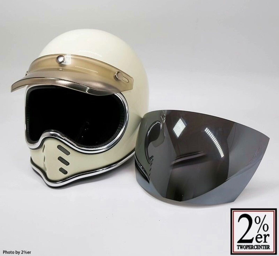 Bell BURST CHROME CROSS Mini Moto Helmet Size ONE SIZE - 3 Thumbnail