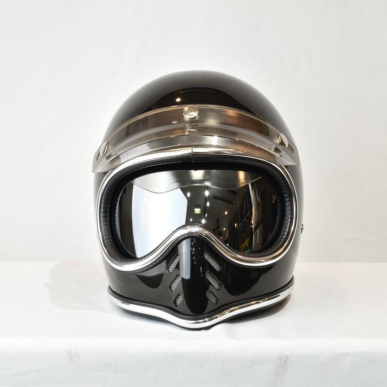 Bell BURST CHROME CROSS Mini Moto Helmet Size ONE SIZE - 7 Thumbnail