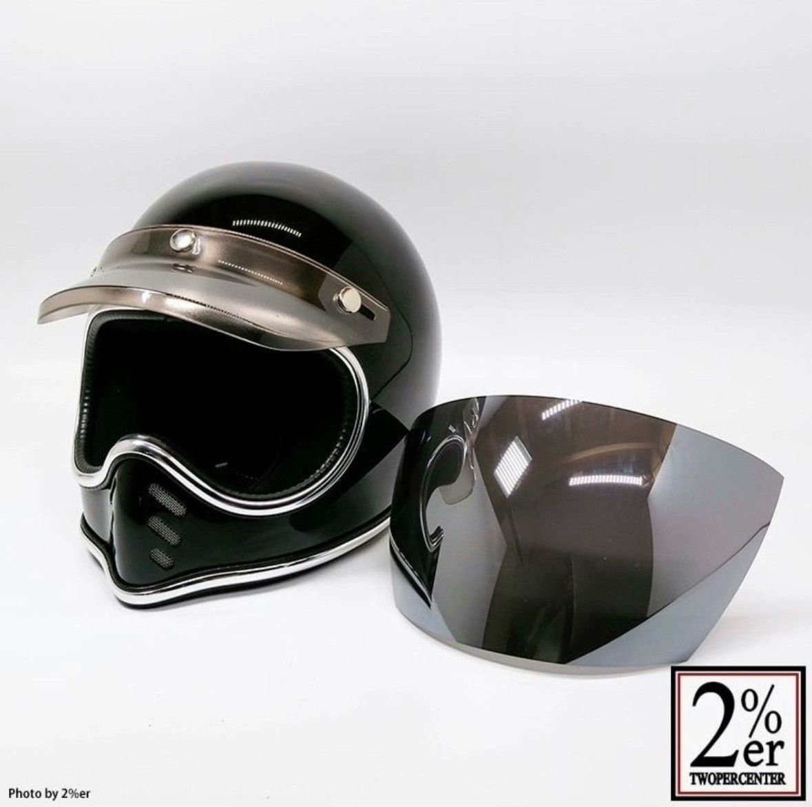 Bell BURST CHROME CROSS Mini Moto Helmet Size ONE SIZE - 4 Thumbnail