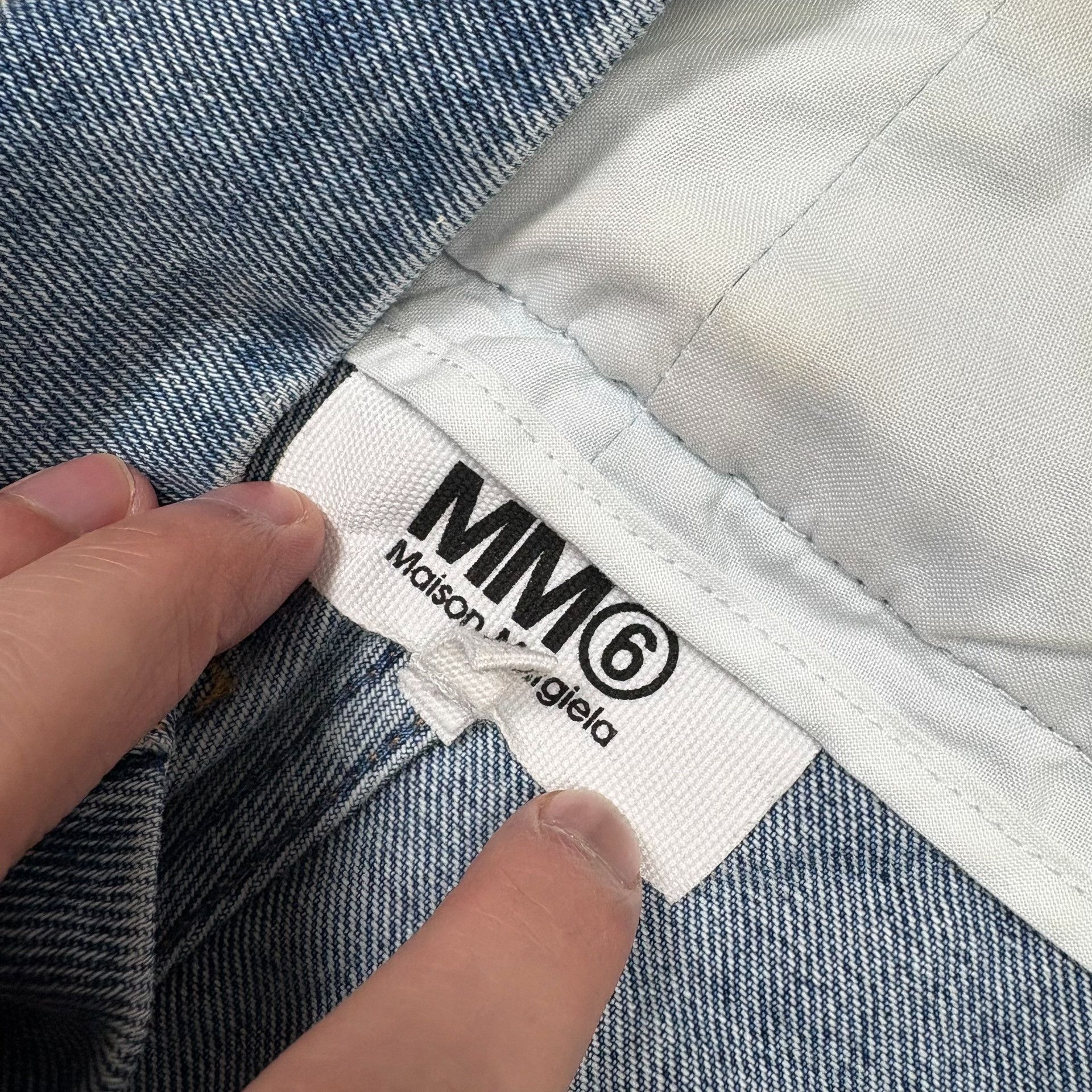MM6 MM6 Maison Margiela FW21 Distressed Denim Jeans Size 38" / US 16 / IT 52 - 4 Thumbnail