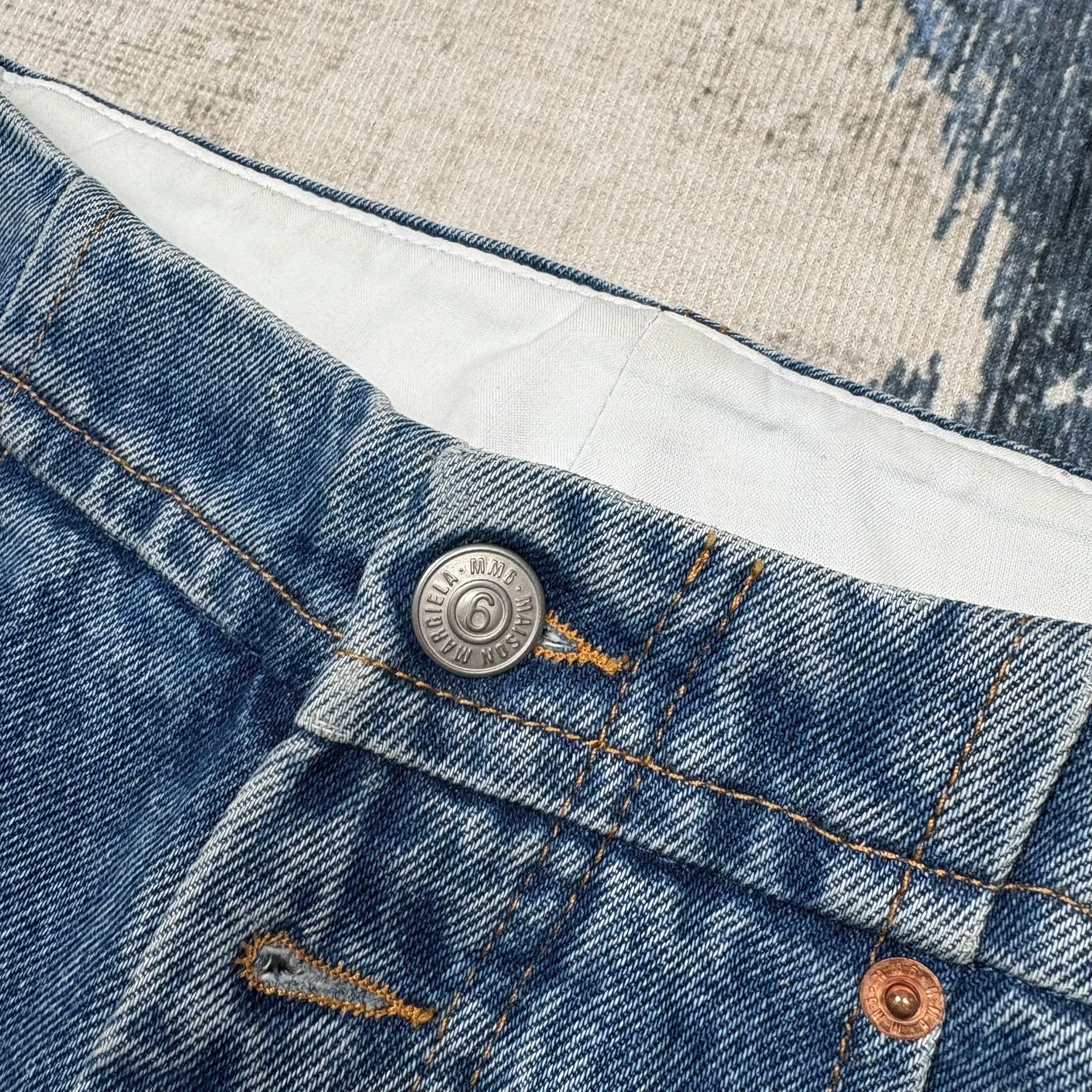 MM6 MM6 Maison Margiela FW21 Distressed Denim Jeans Size 38" / US 16 / IT 52 - 3 Thumbnail