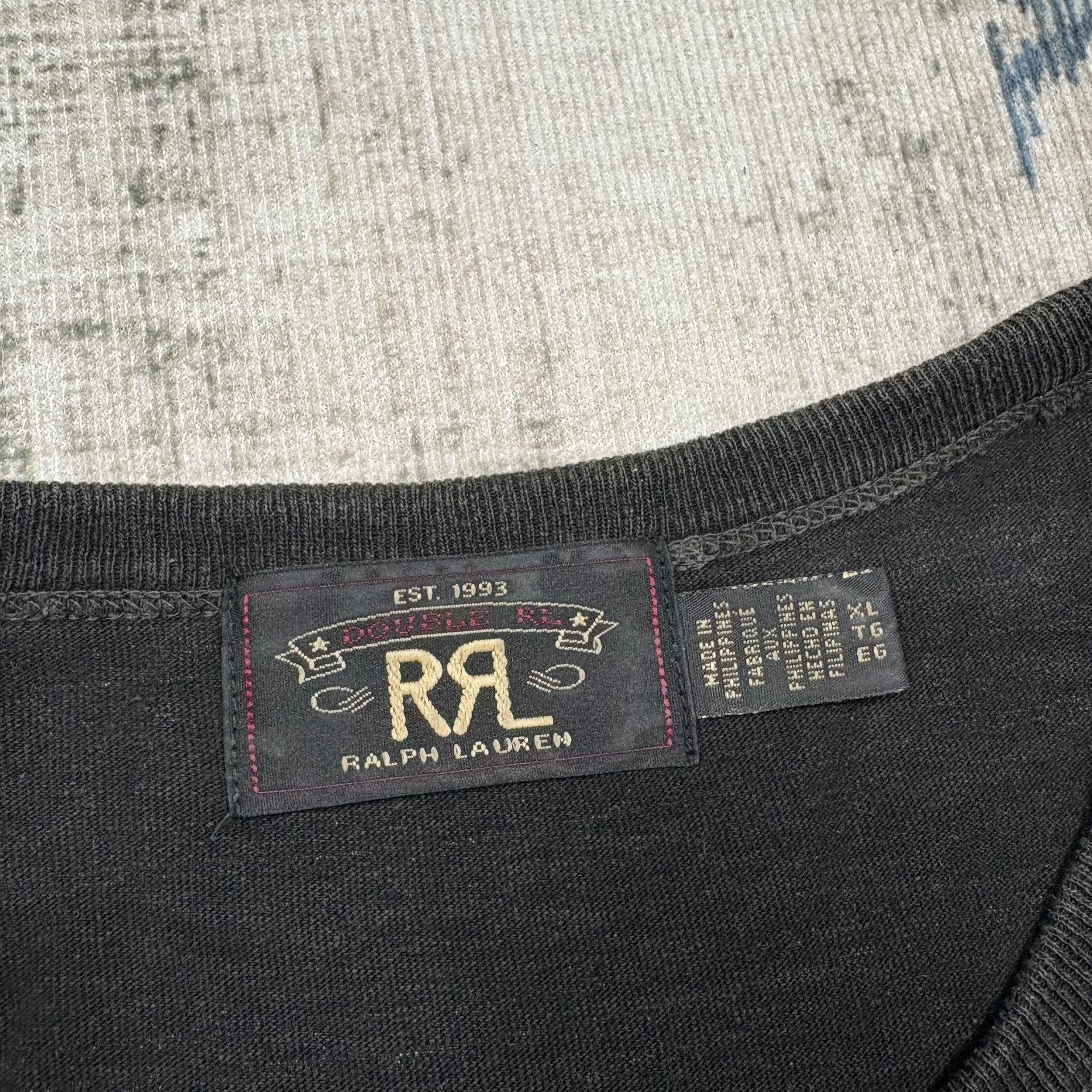 RRL Ralph Lauren RRL 25SS Distressed Stripe Short-Sleeve T-shirt Size US XL / EU 56 / 4 - 3 Thumbnail