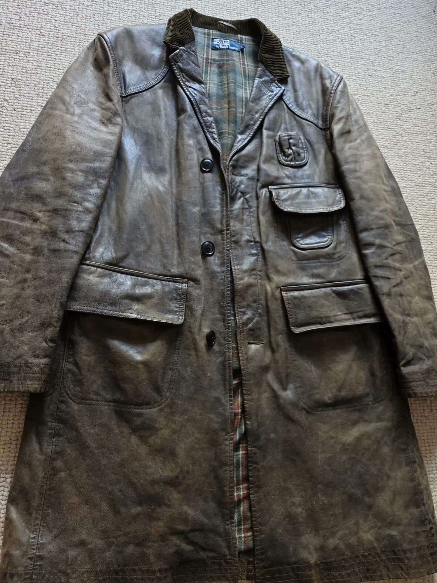 Polo Ralph Lauren Polo Ralph Lauren Leather Coat Size US L / EU 52-54 / 3 - 2 Thumbnail