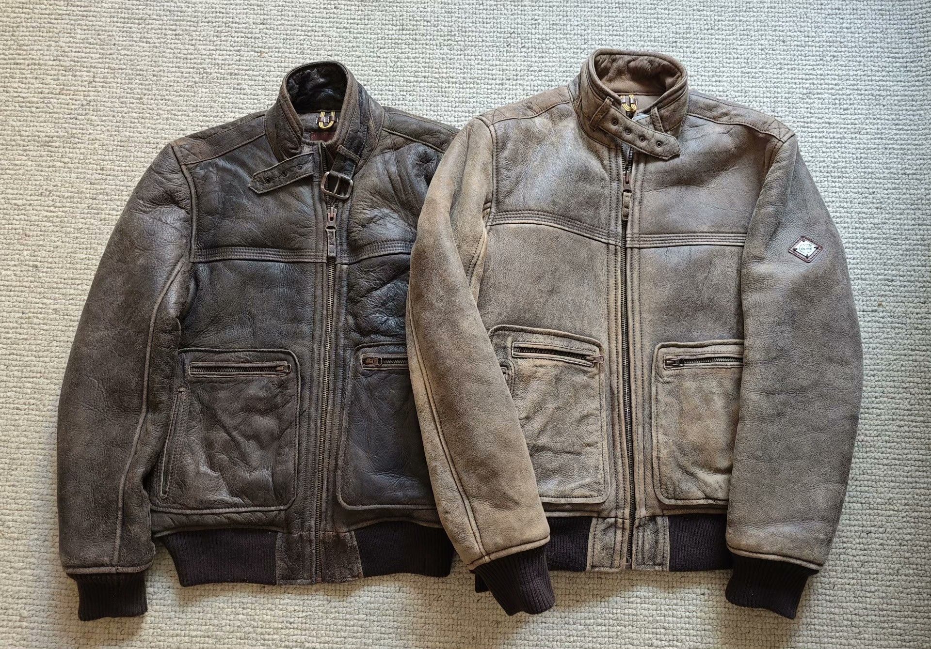 Timberland Timberland Shearling Moto Leather Jacket Size US M / EU 48-50 / 2 - 8 Thumbnail