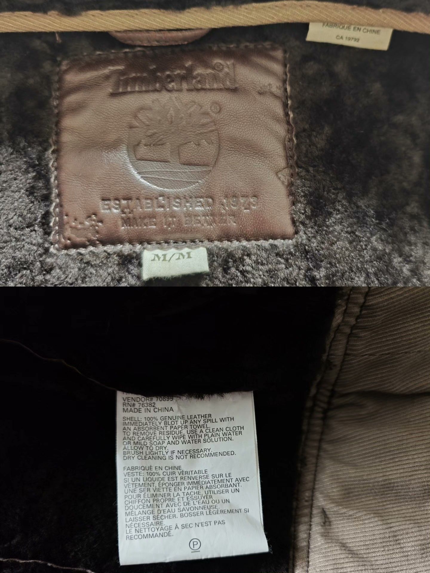 Timberland Timberland Motorcycle Shearling Leather Jacket Size US M / EU 48-50 / 2 - 6 Thumbnail