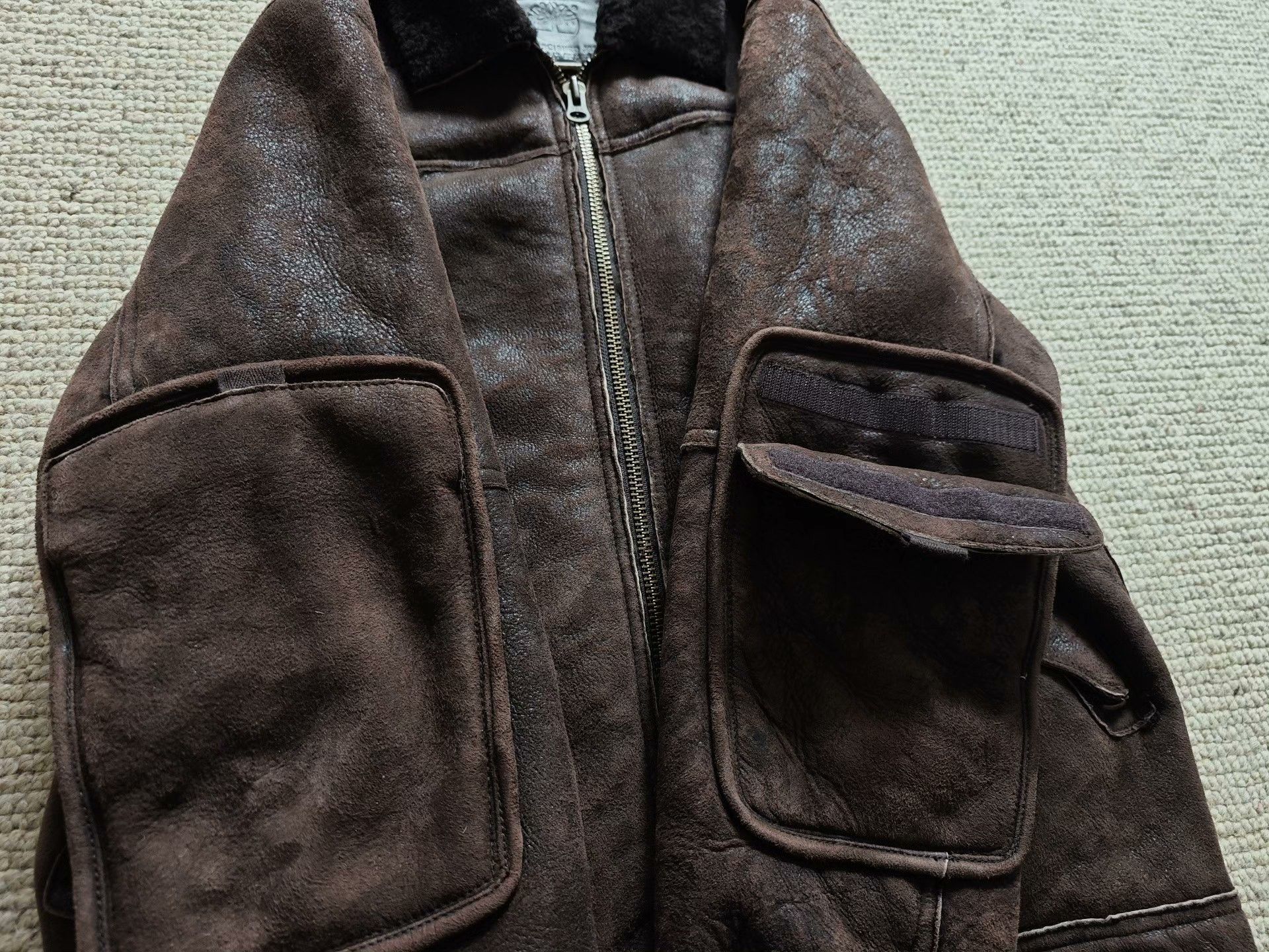 Timberland Timberland Motorcycle Shearling Leather Jacket Size US M / EU 48-50 / 2 - 4 Thumbnail
