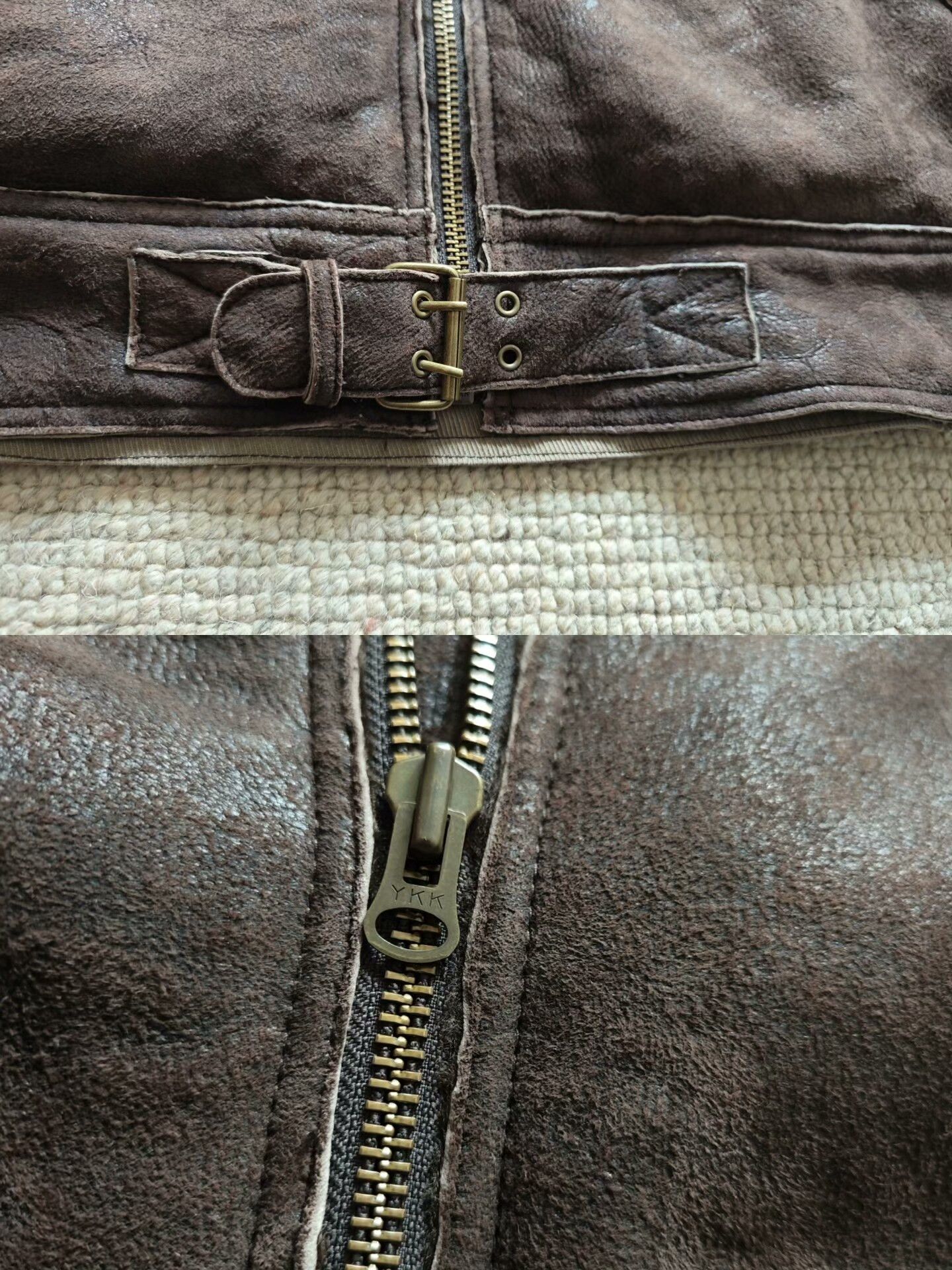 Timberland Timberland Motorcycle Shearling Leather Jacket Size US M / EU 48-50 / 2 - 5 Thumbnail
