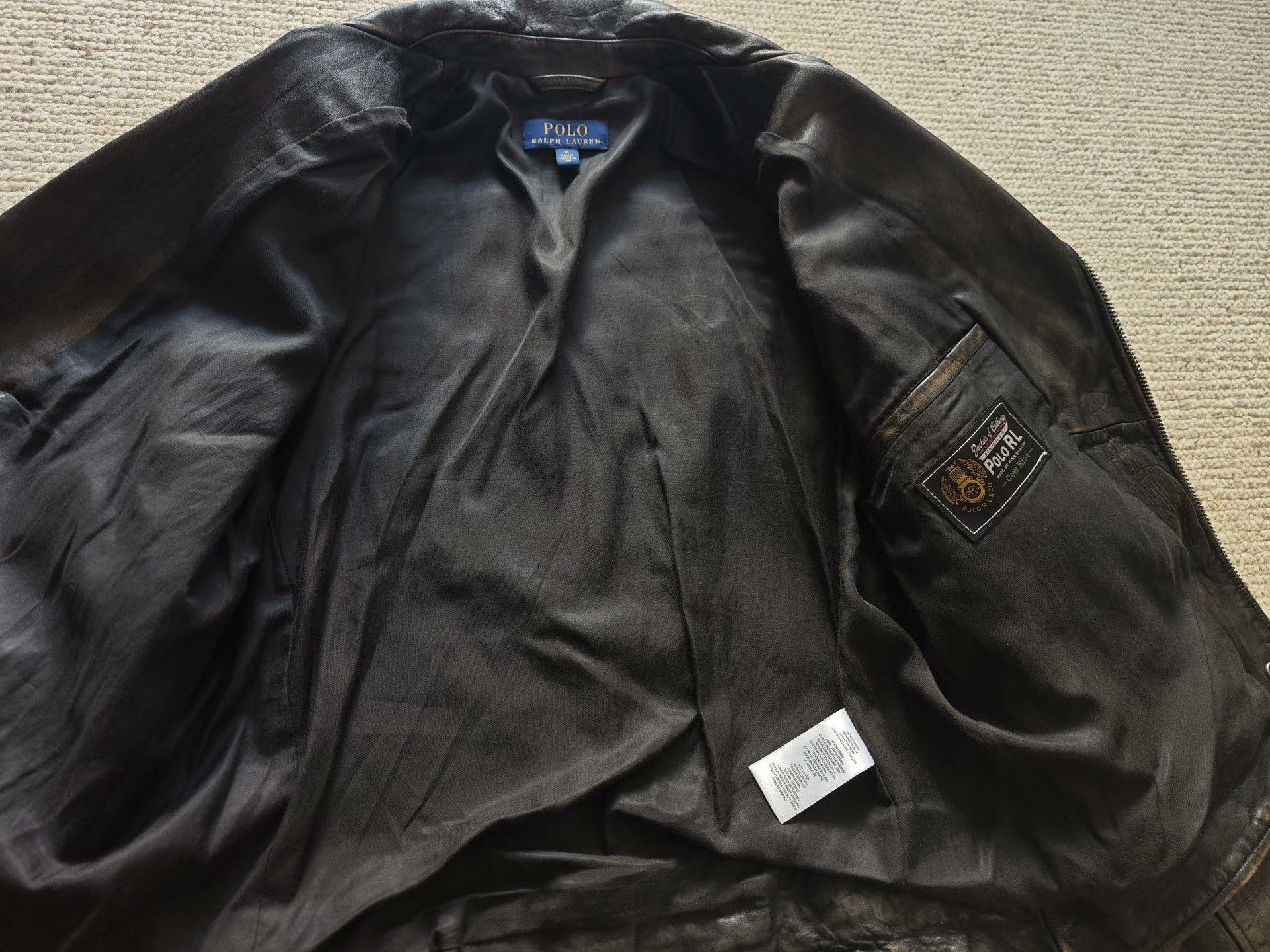 Polo Ralph Lauren Polo Ralph Lauren Men's Motorcycle Leather Jacket Size US M / EU 48-50 / 2 - 3 Thumbnail
