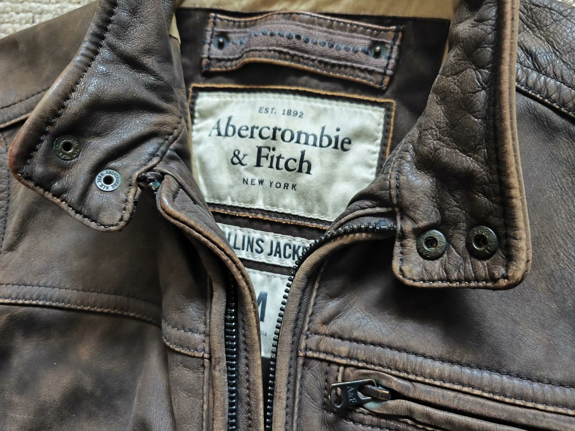 Abercrombie & Fitch Abercrombie & Fitch Moto Jacket Size US M / EU 48-50 / 2 - 6 Thumbnail