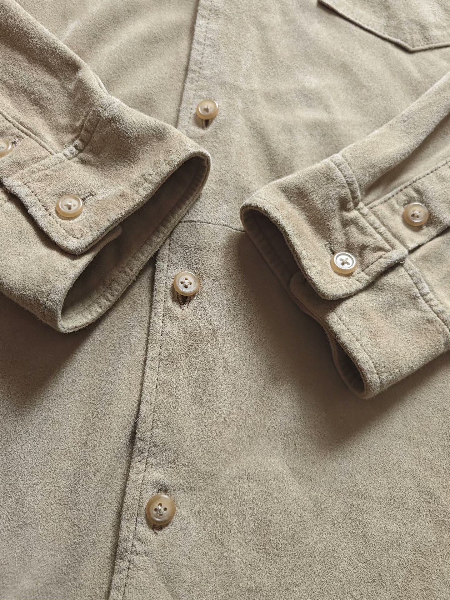Polo Ralph Lauren Polo Ralph Lauren Suede Leather Shirt Size US M / EU 48-50 / 2 - 5 Thumbnail