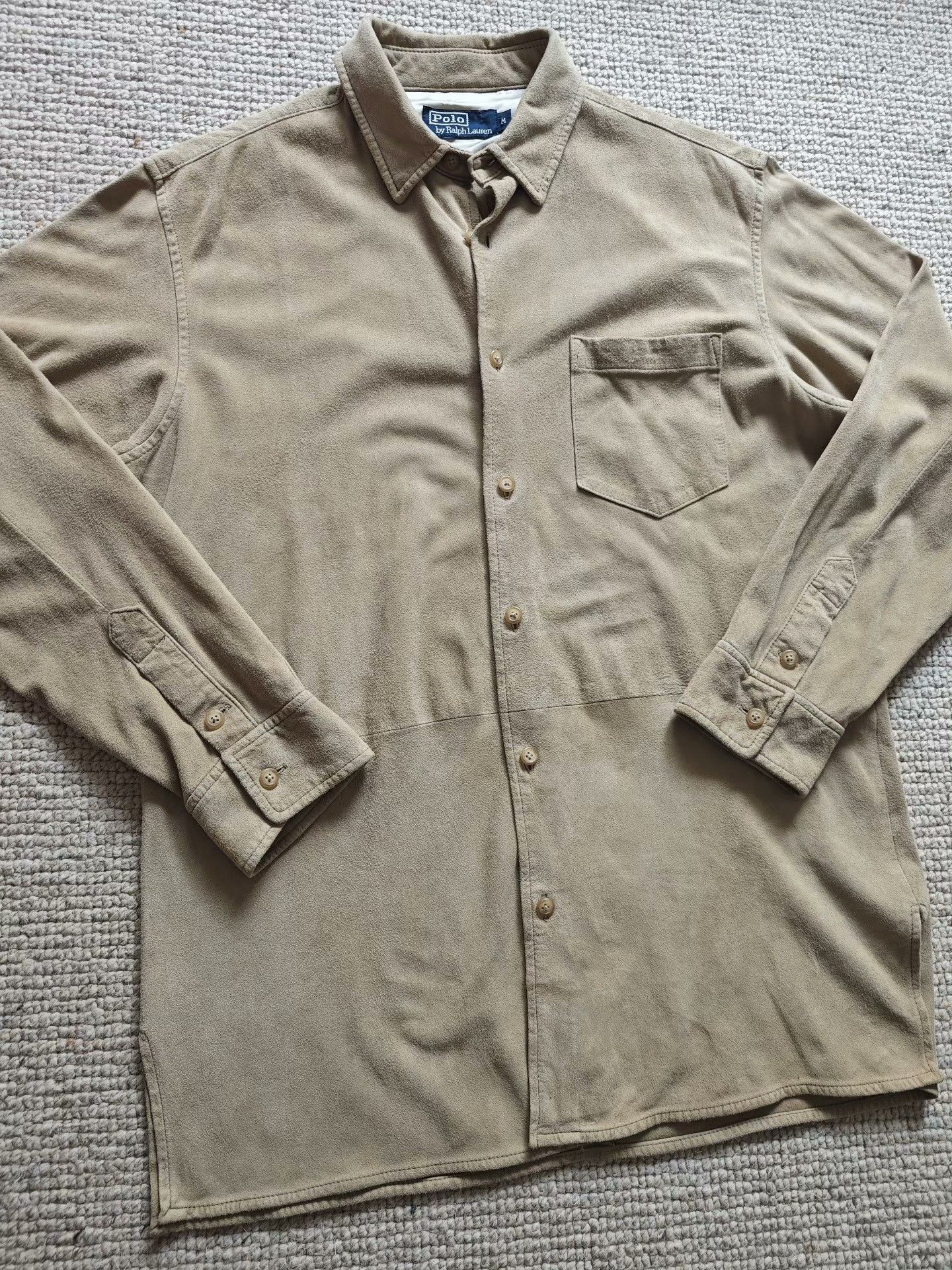 Polo Ralph Lauren Polo Ralph Lauren Suede Leather Shirt Size US M / EU 48-50 / 2 - 2 Thumbnail