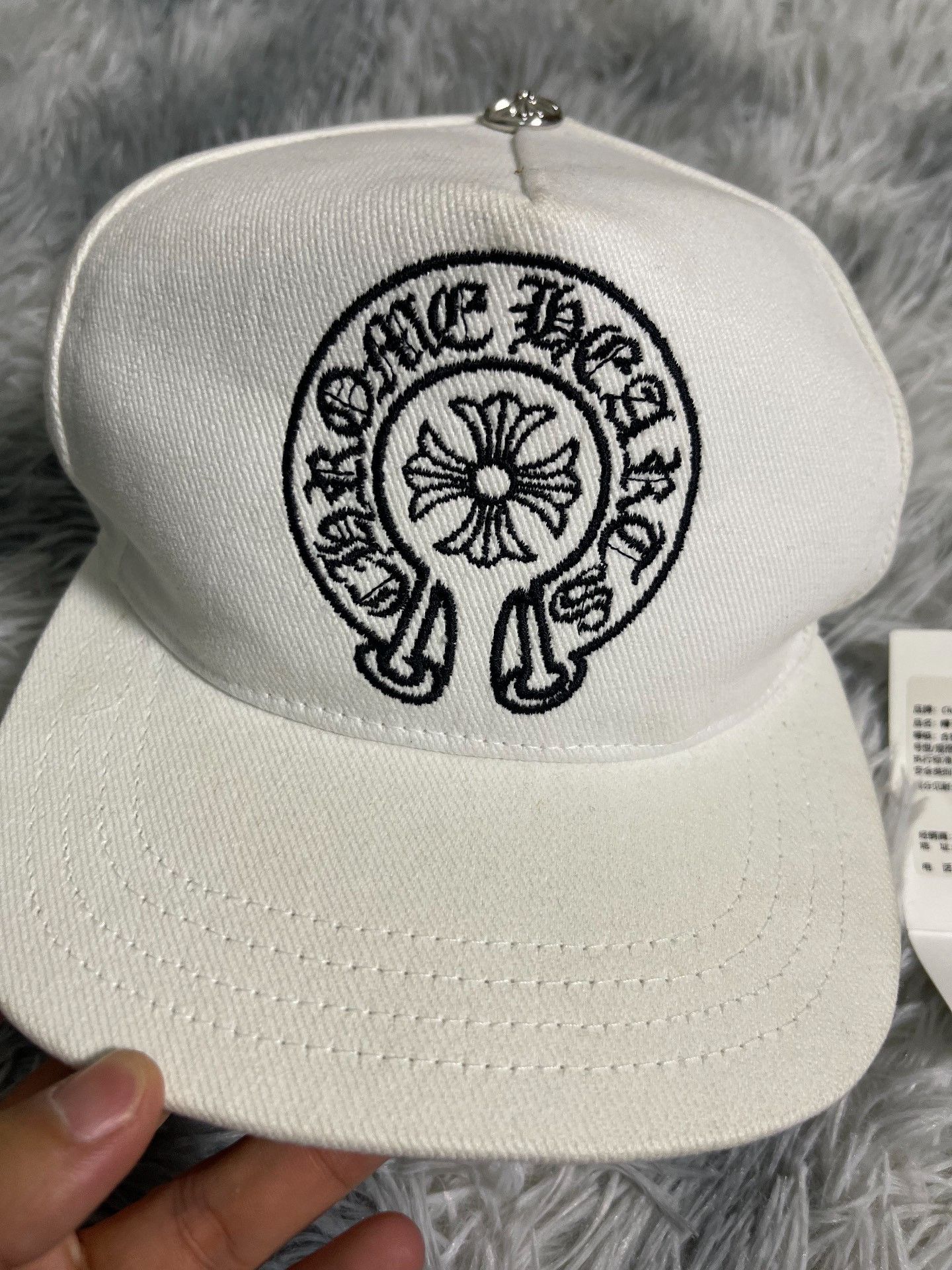 Chrome Hearts Chrome Hearts Horseshoe Cross Embroidered Cap Size ONE SIZE - 3 Thumbnail