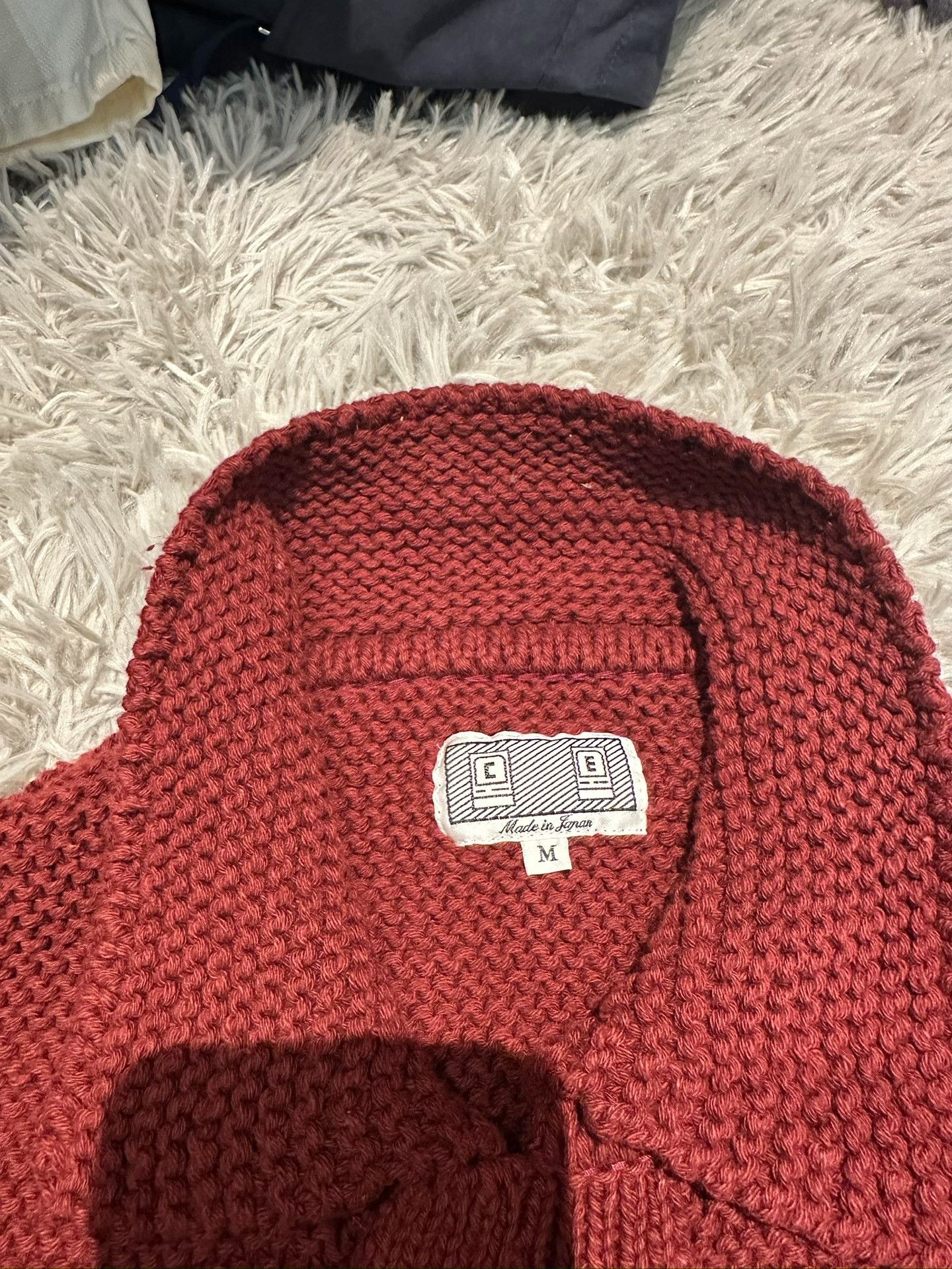 Cav Empt CE/CAVEMPT Wine Red Single-Breasted Knit Sweater Size US M / EU 48-50 / 2 - 3 Thumbnail