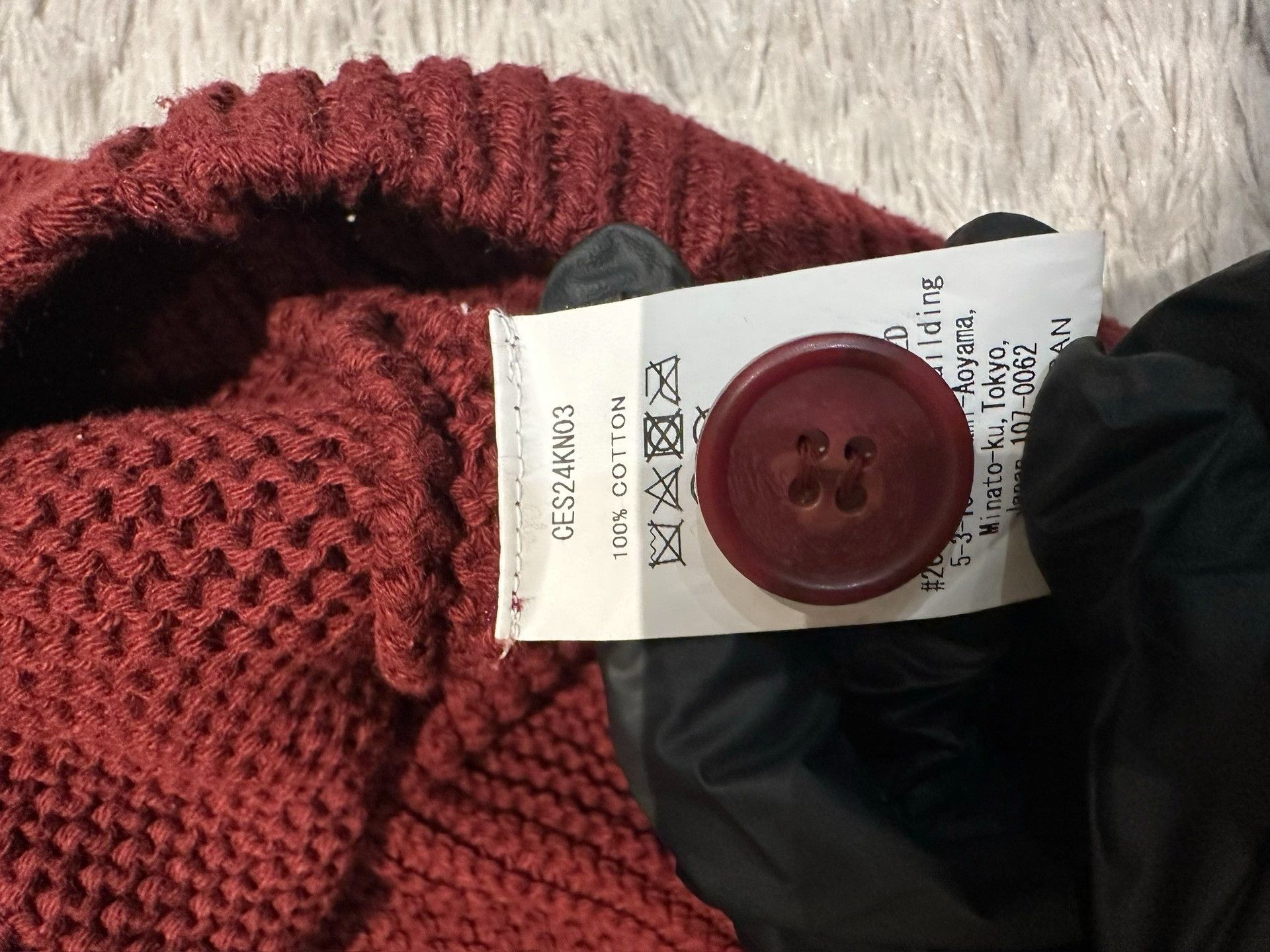 Cav Empt CE/CAVEMPT Wine Red Single-Breasted Knit Sweater Size US M / EU 48-50 / 2 - 5 Thumbnail