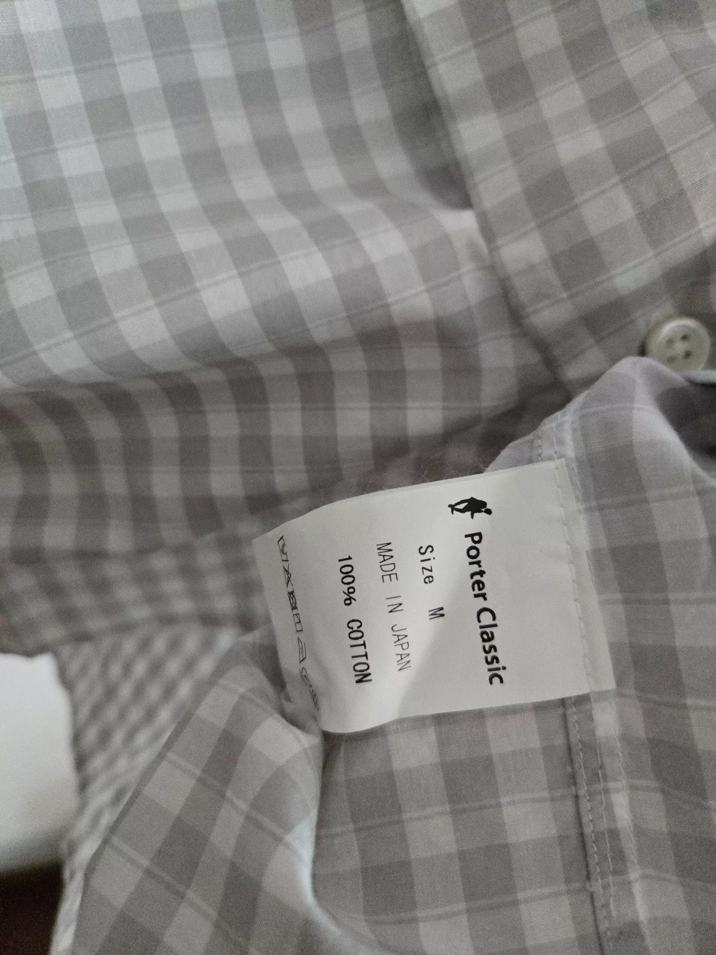 Porter Classic Porter Classic Roll Up Kyoto Limited Gray Check Shirt Size US M / EU 48-50 / 2 - 4 Thumbnail
