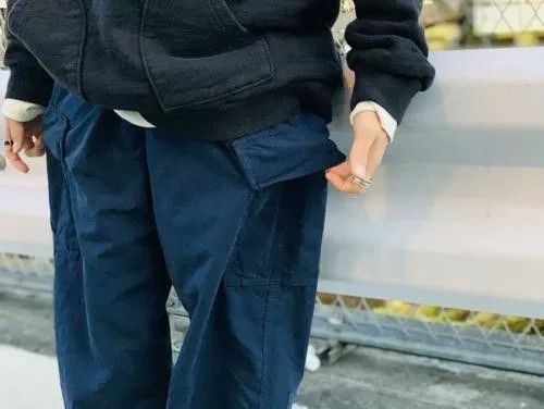 Porter Classic Porter Classic Indigo Nylon Cargo Pants Size US 35 - 6 Thumbnail