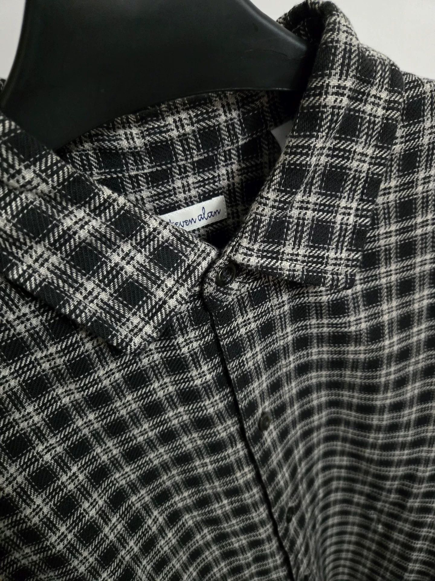 Steven Alan Steven Alan Black Brown Plaid Shirt Size US L / EU 52-54 / 3 - 3 Thumbnail