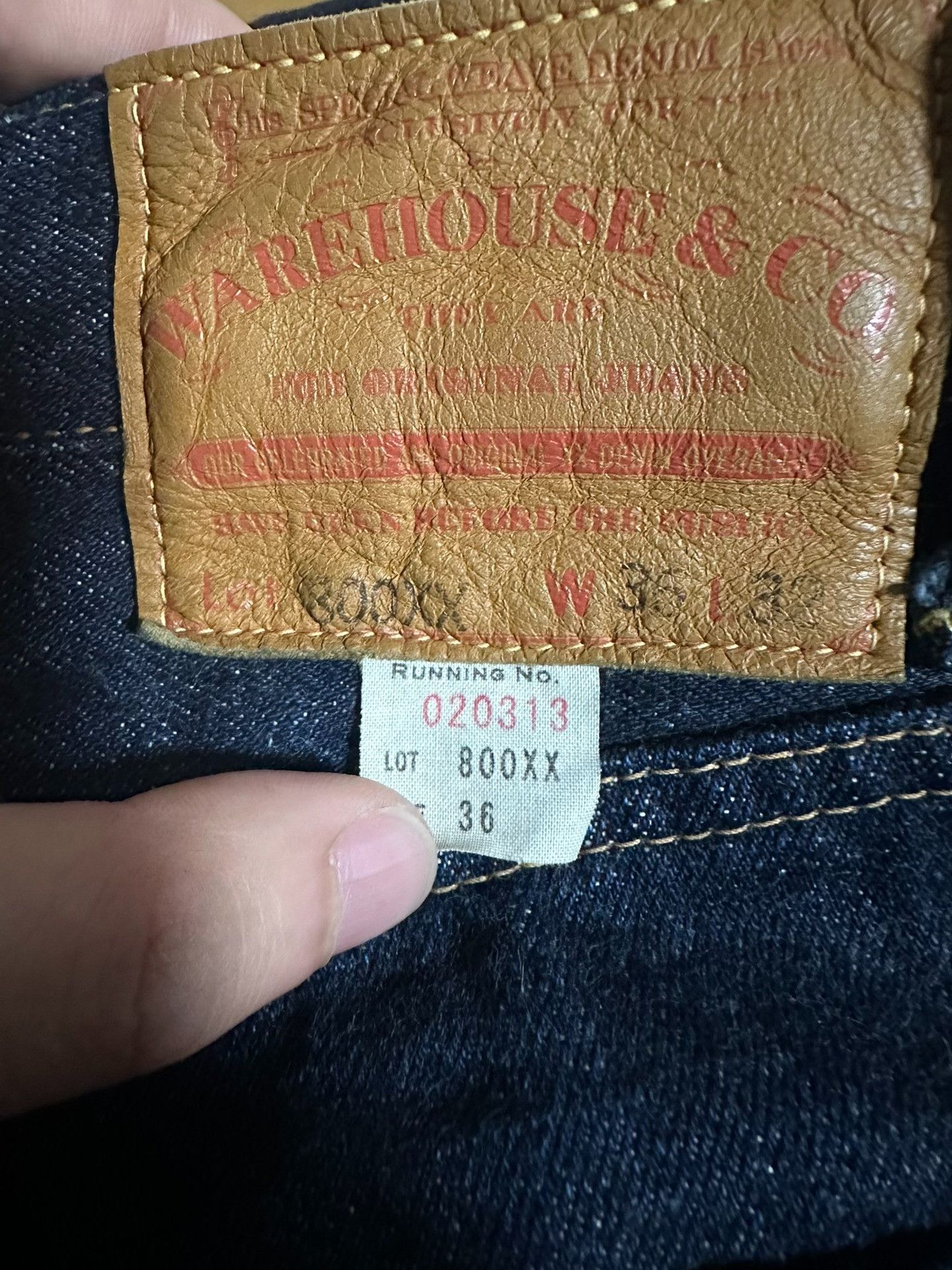 Warehouse & Co. WAREHOUSE 800XX Raw Denim Jeans Size US 36 / EU 52 - 3 Thumbnail