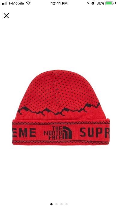 Supreme the north face best sale fold beanie