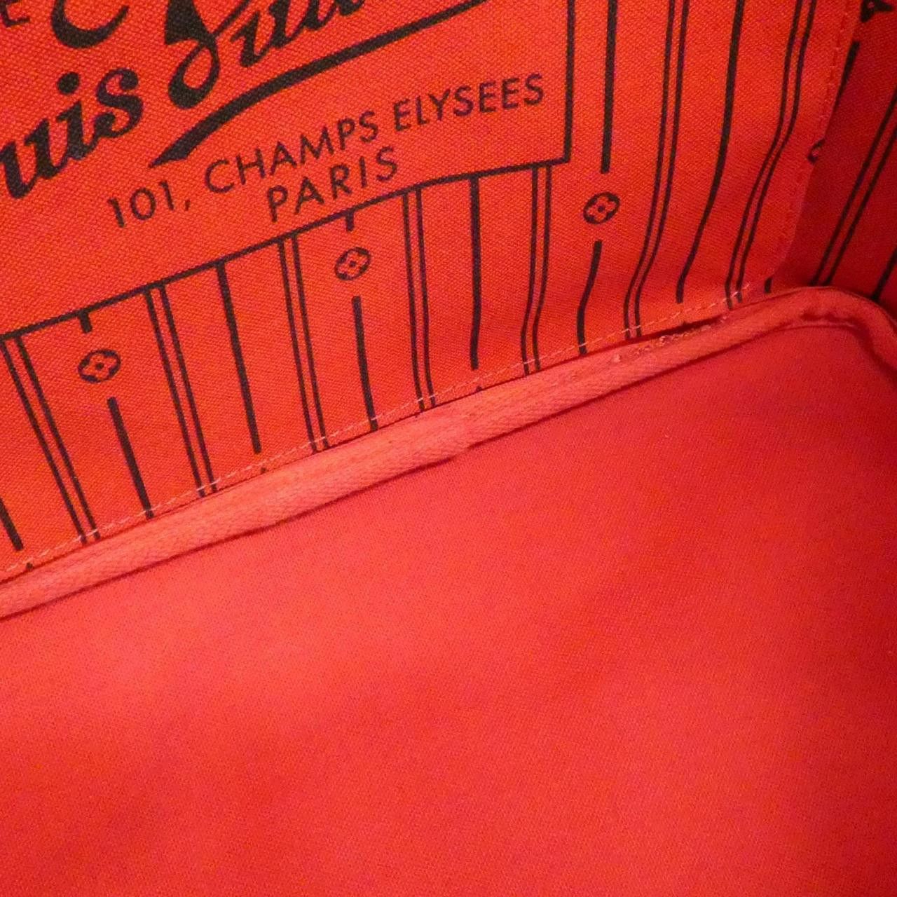 Louis Vuitton Louis Vuitton Louis Vuitton Neverfull Damier Bag Textile Tote Bag N51105 DUTY FREE for USA Size ONE SIZE - 9 Thumbnail