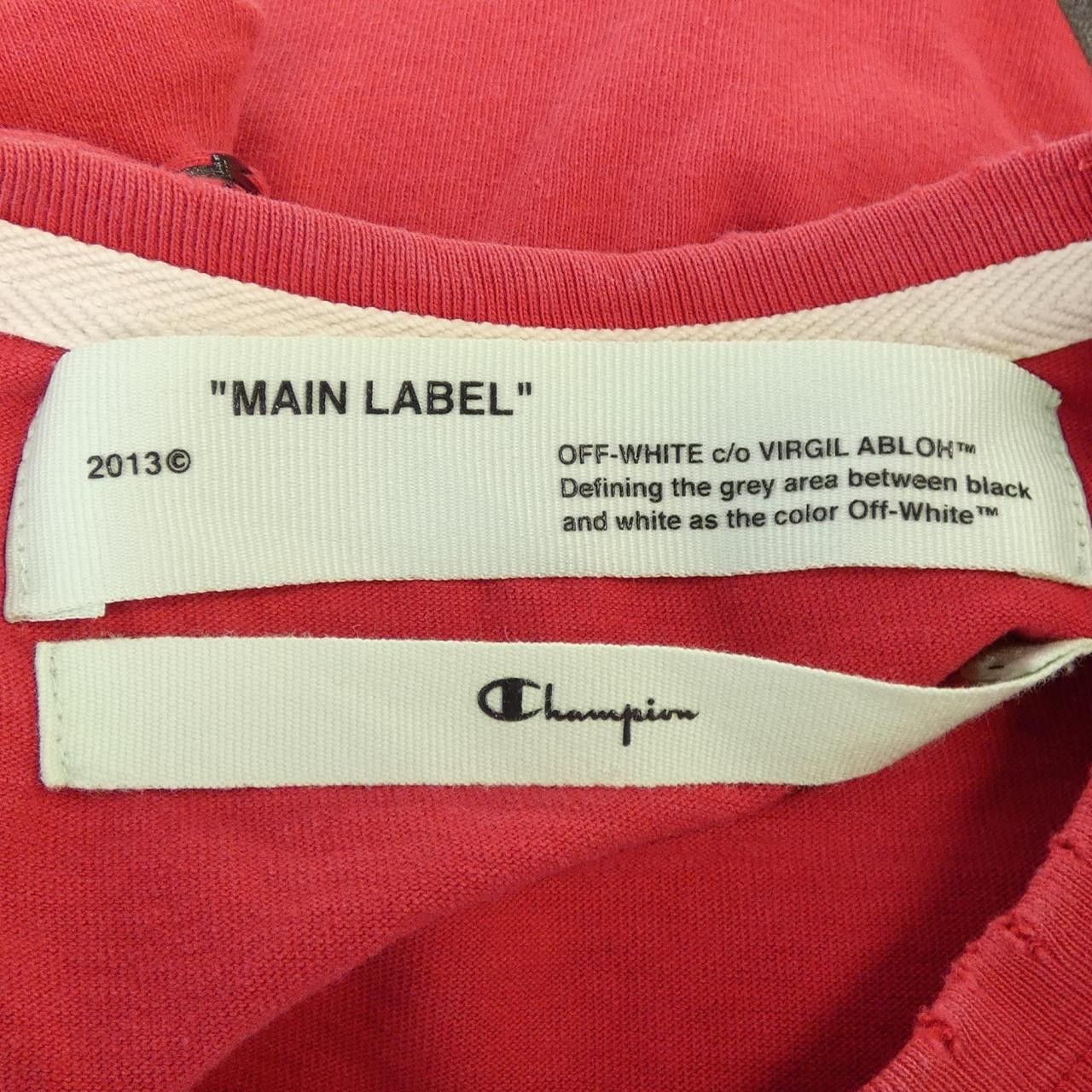 Off-White Off-White Off-White T Shirt Textile T-Shirts CHAMPION DUTY FREE for USA Size ONE SIZE - 4 Thumbnail