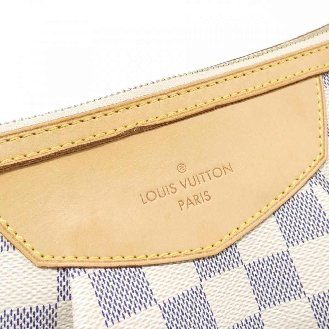 Louis Vuitton Louis Vuitton Louis Vuitton Siracusa Damier Azur Shoulder Bag Textile Shoulder Bag N41113 DUTY FREE for USA Size ONE SIZE - 4 Thumbnail