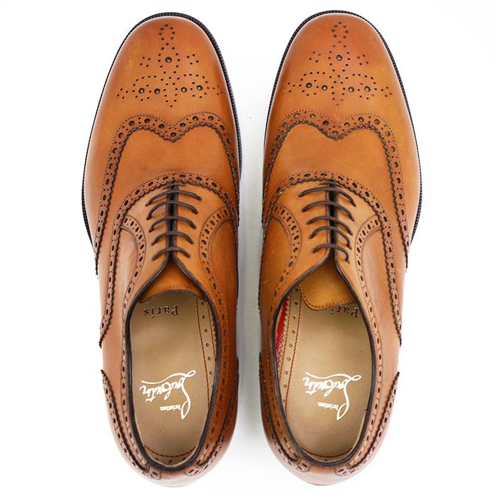 Christian Louboutin Christian Louboutin Christian Louboutin Leather Wingtip Brogue Boots Leather Shoes DUTY FREE for USA Size ONE SIZE - 8 Thumbnail