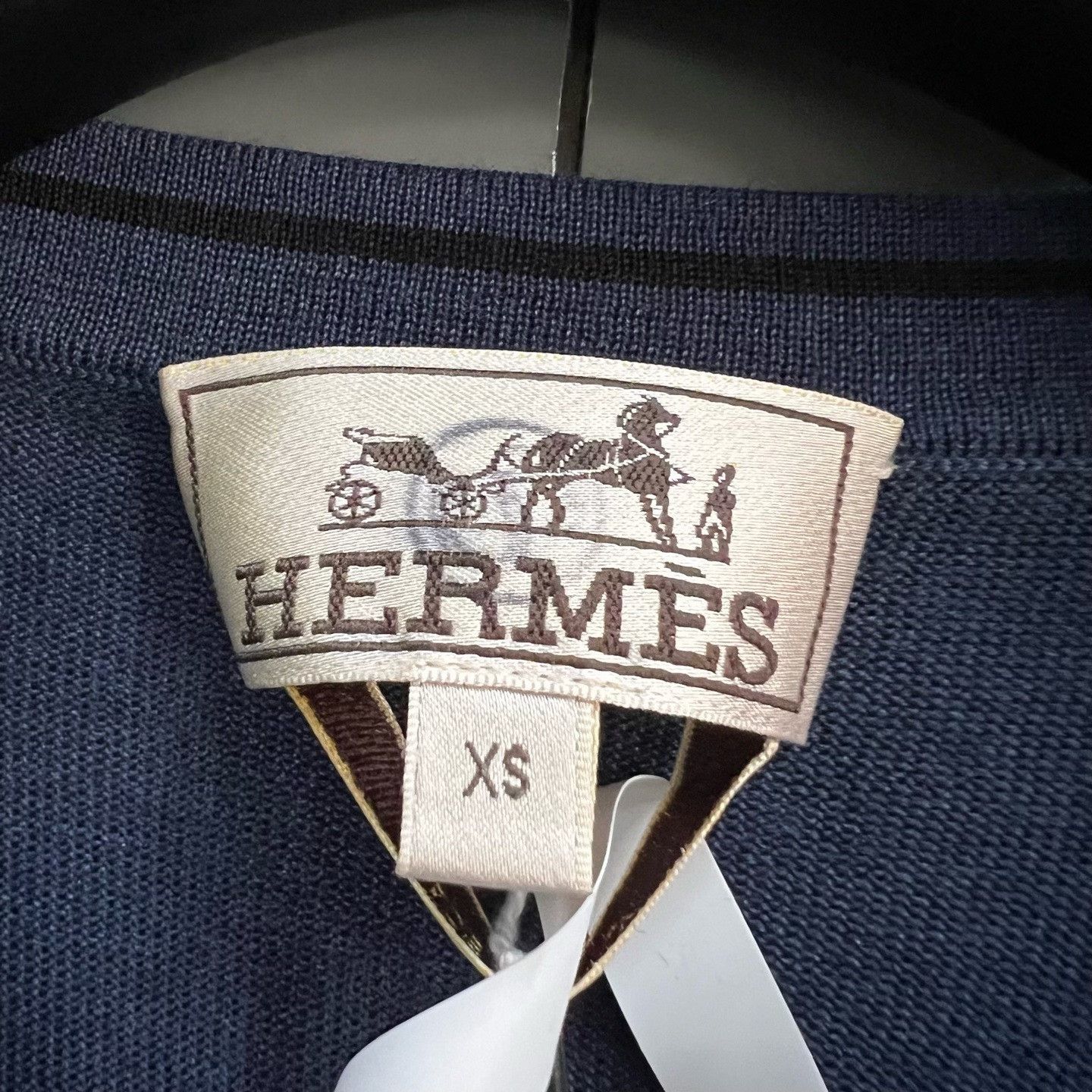 Hermes Hermes Knit Blue Sweater XS Women Size XS / US 0-2 / IT 36-38 - 4 Thumbnail
