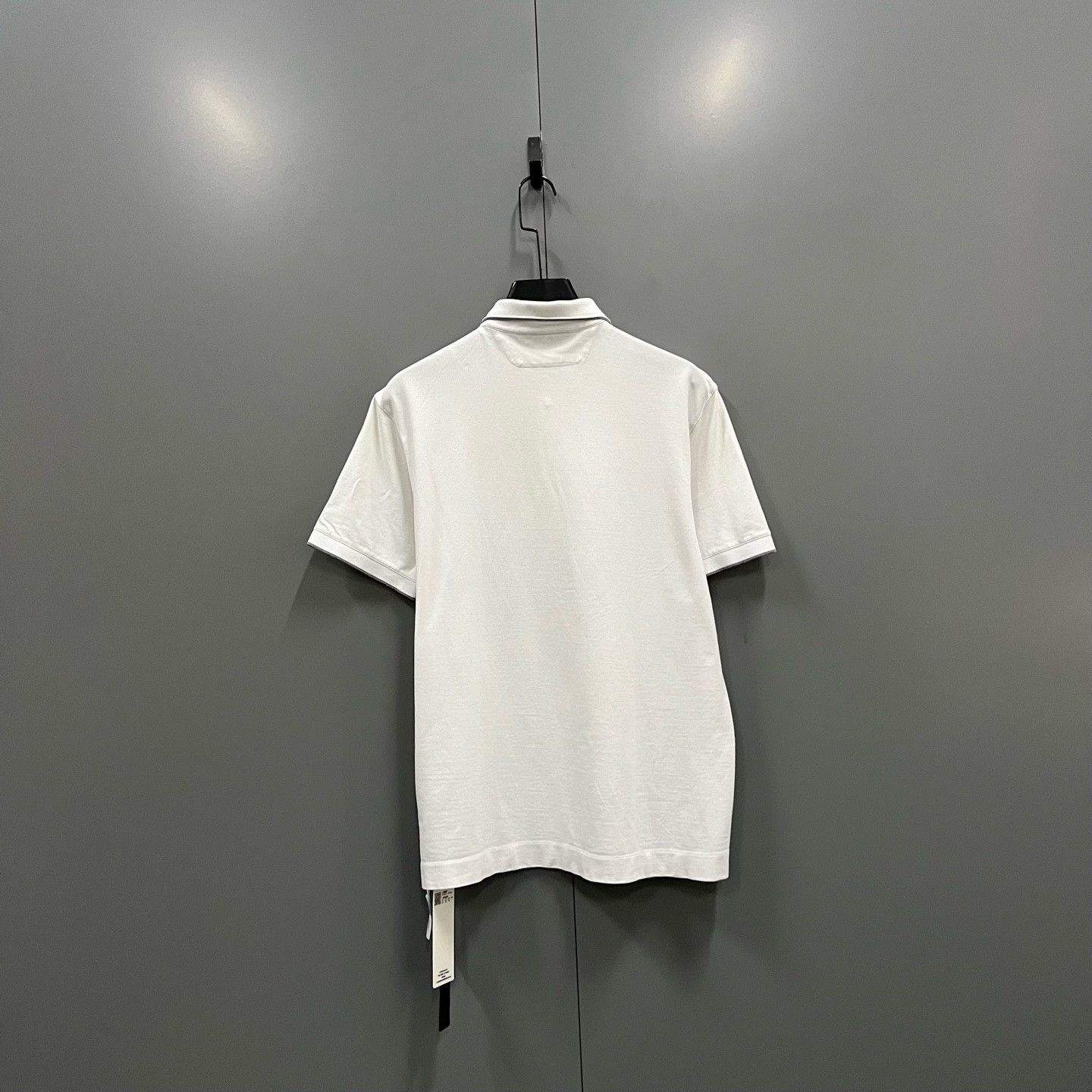Ermenegildo Zegna Ermenegildo Zegna Retro Embroidered White Polo l Men Size US L / EU 52-54 / 3 - 3 Thumbnail