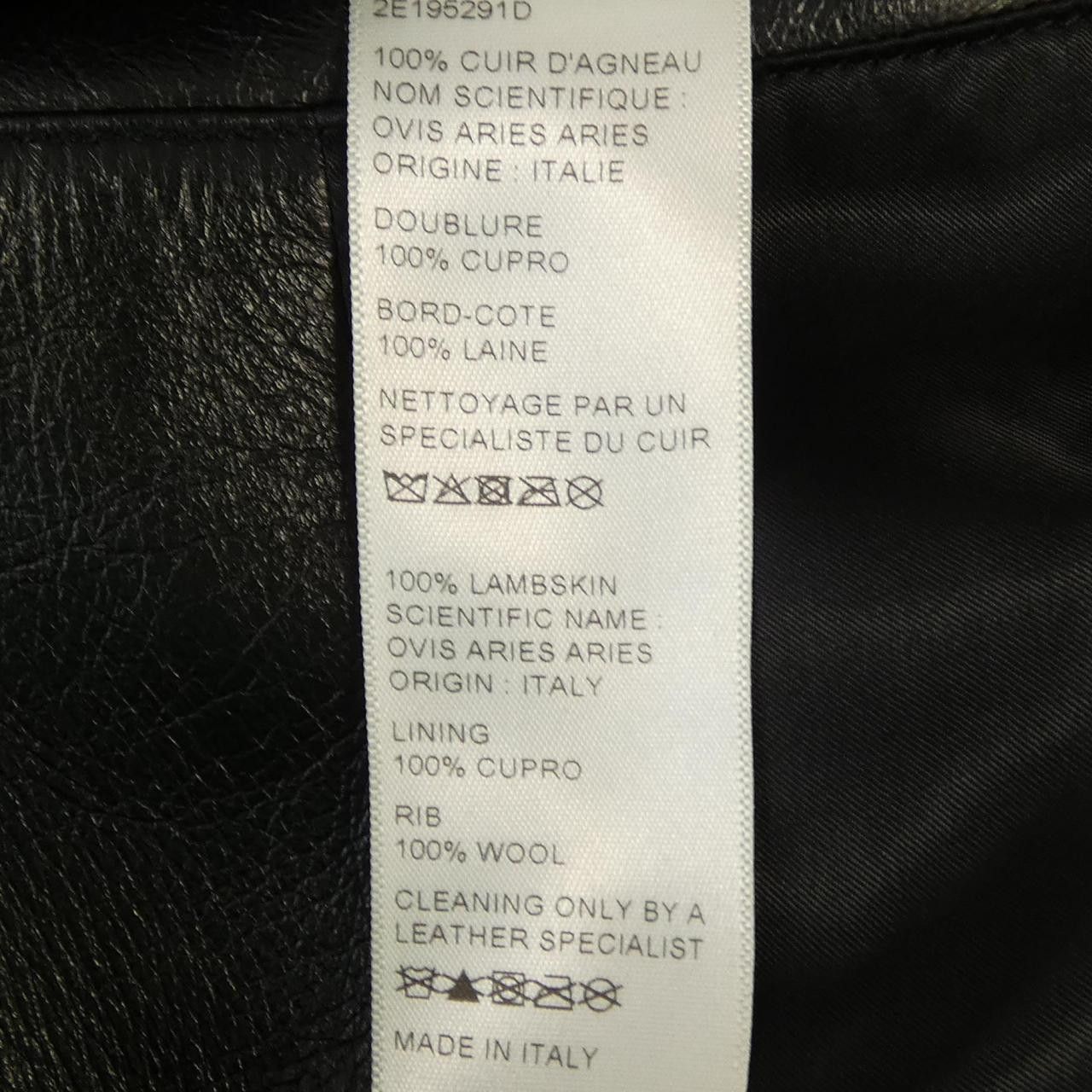Celine Celine CELINE Leather Jacket Leather Outerwear 2E195291D DUTY FREE for USA Size ONE SIZE - 3 Thumbnail