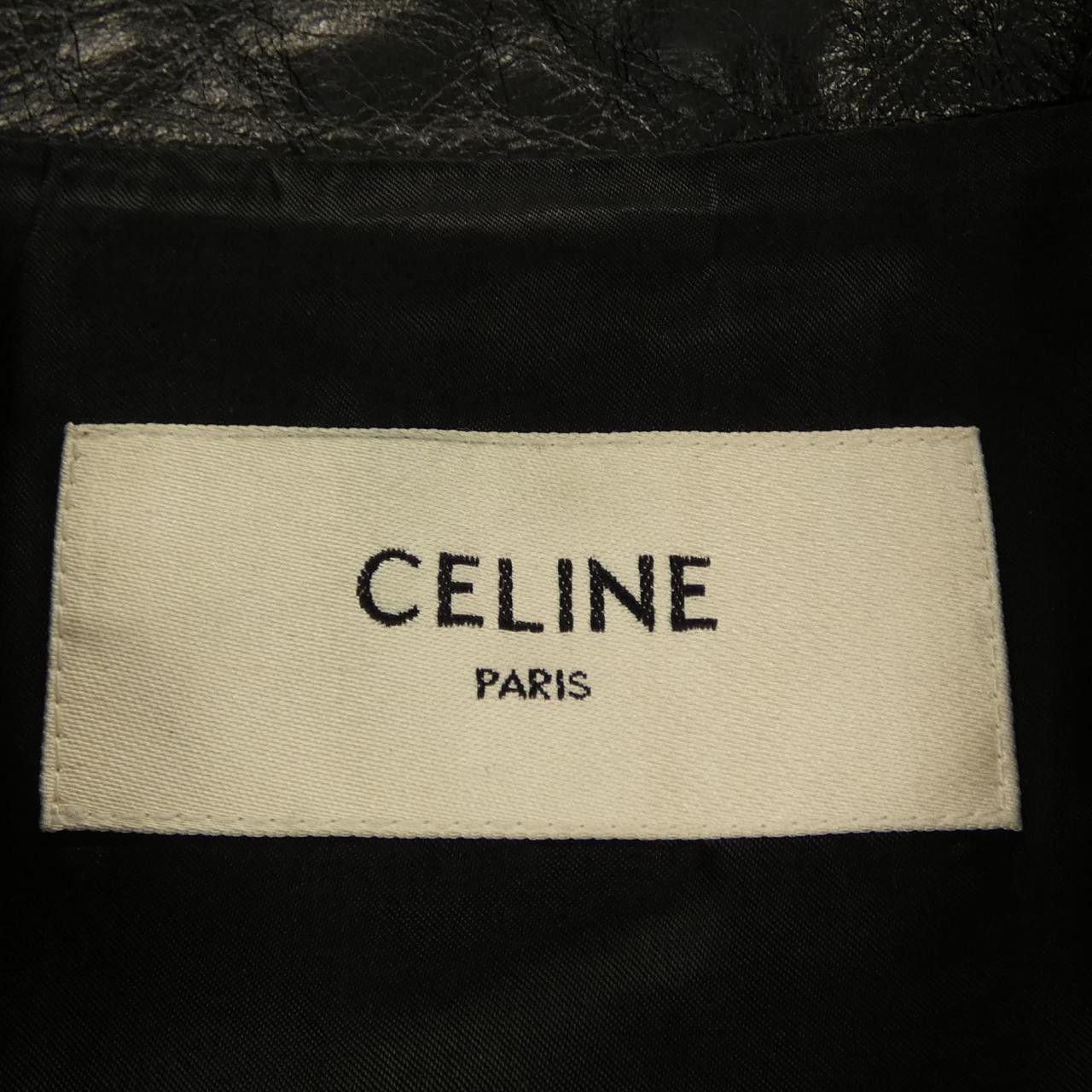 Celine Celine CELINE Leather Jacket Leather Outerwear 2E195291D DUTY FREE for USA Size ONE SIZE - 4 Thumbnail