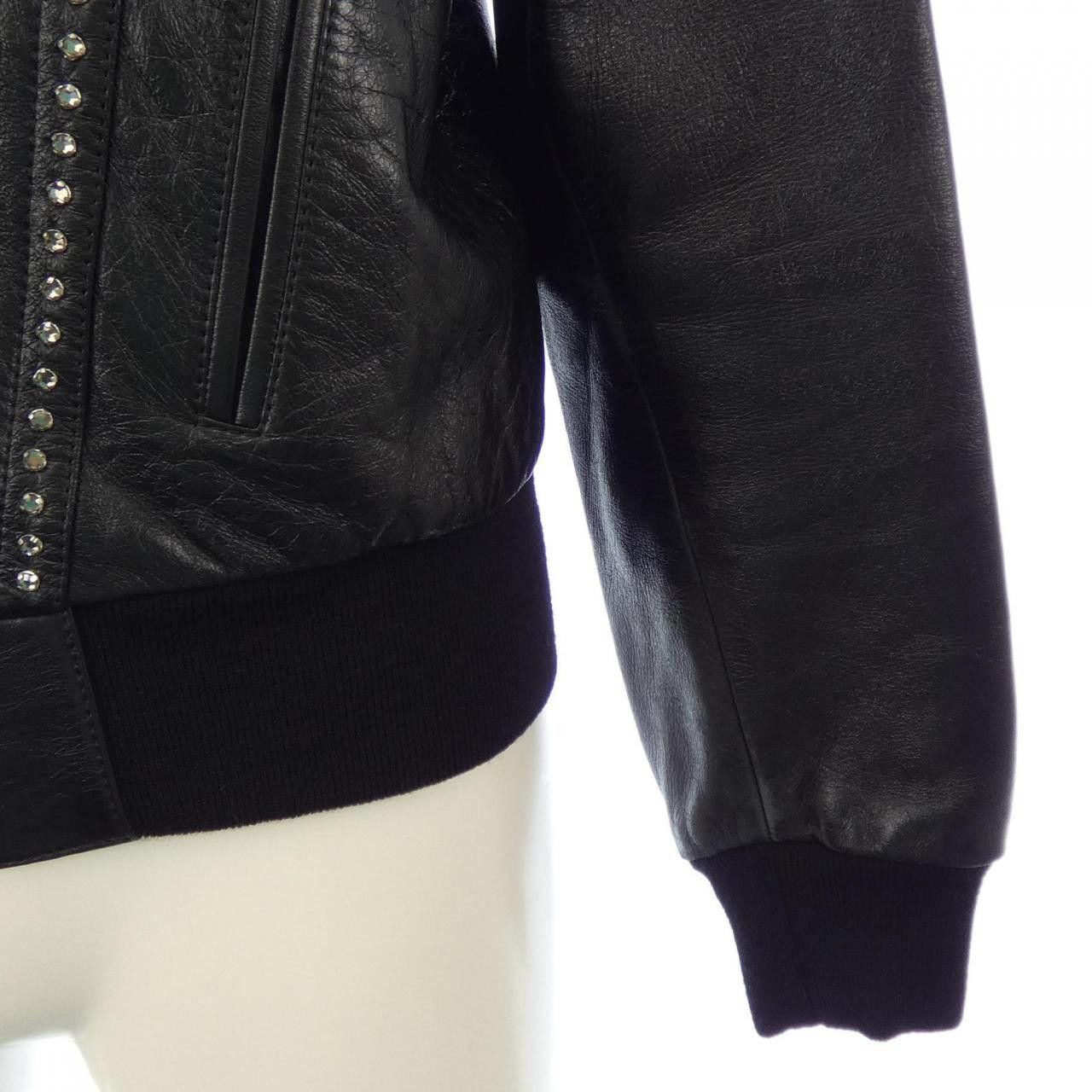 Celine Celine CELINE Leather Jacket Leather Outerwear 2E195291D DUTY FREE for USA Size ONE SIZE - 6 Thumbnail