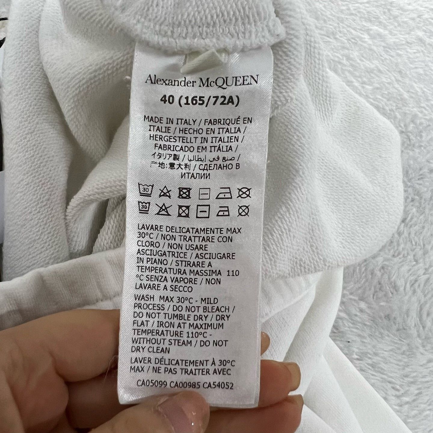 Alexander McQueen Alexander McQueen White Sweatpants 32 Men Size US 32 / EU 48 - 4 Thumbnail