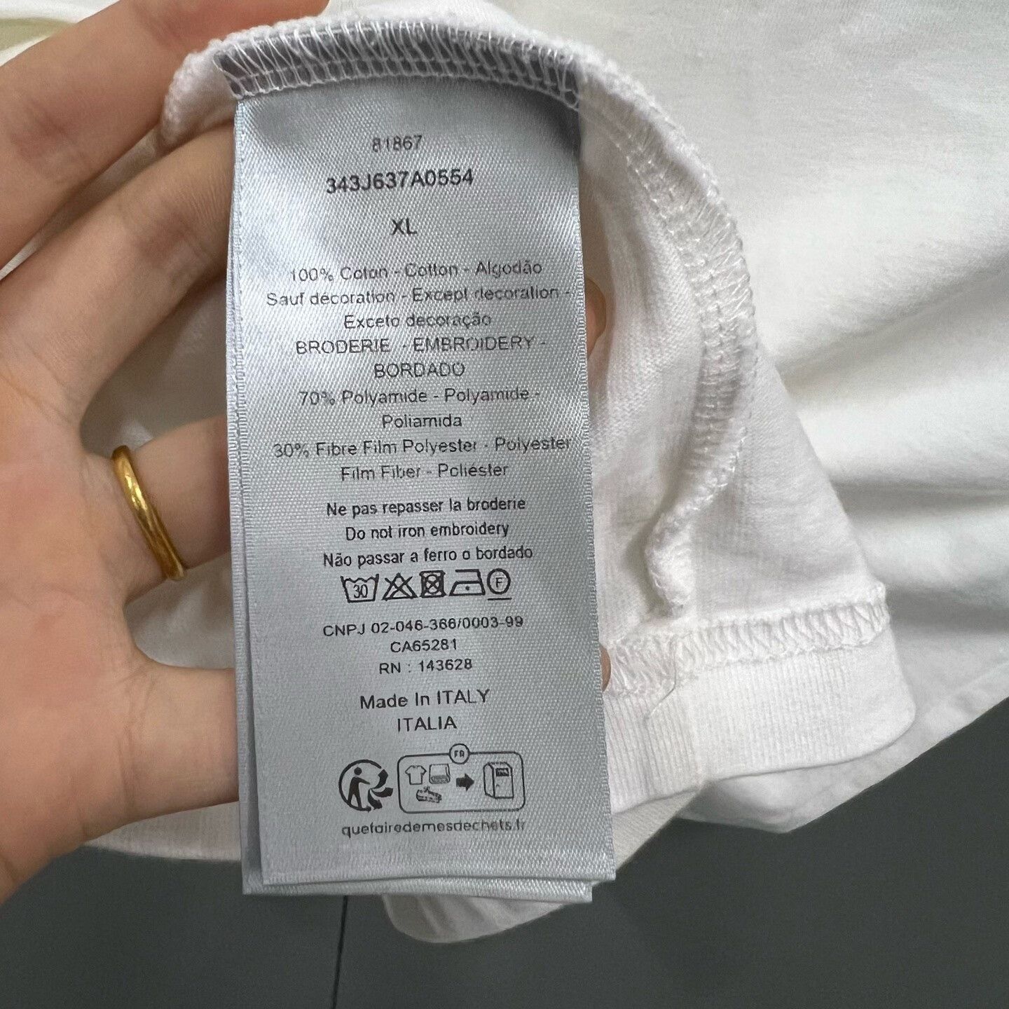 Dior Dior Retro White T-Shirt XL Women Size XL / US 12-14 / IT 48-50 - 4 Thumbnail
