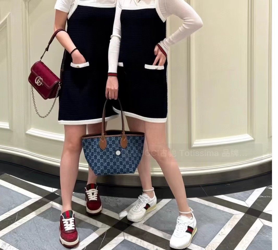 Gucci Gucci Striped White Lowtop Sneakers us_6 Women Size US 6 / IT 36 - 5 Thumbnail