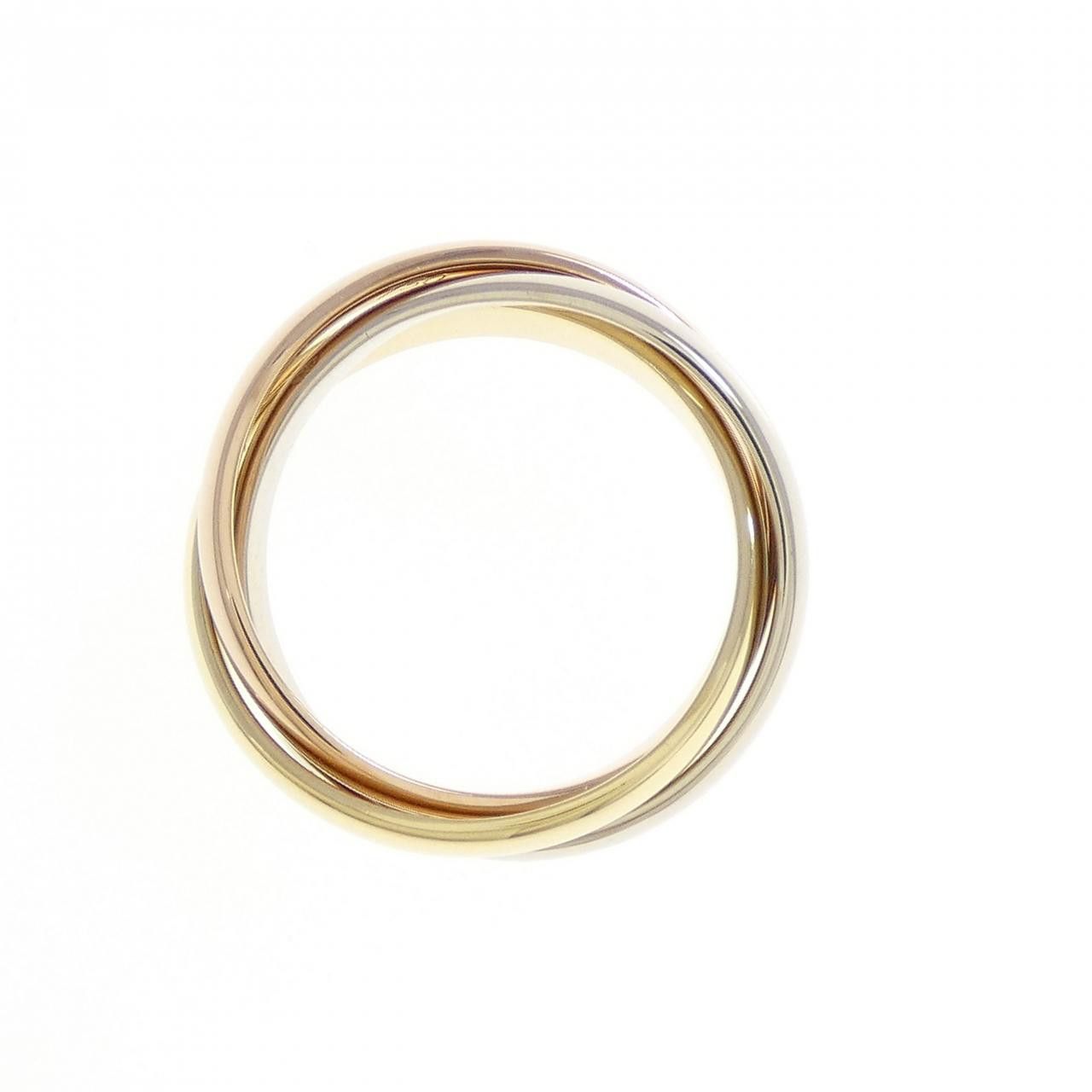 Cartier Cartier Cartier Trinity 18K Three Gold Ring Size 16 Precious Metal Ring DUTY FREE for USA Size ONE SIZE - 2 Thumbnail