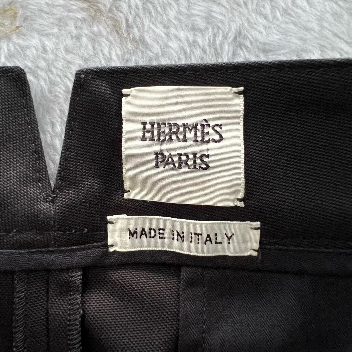 Hermes Hermes Wide-Leg Black Pants 34 Women Size 34" / US 12 / IT 48 - 4 Thumbnail