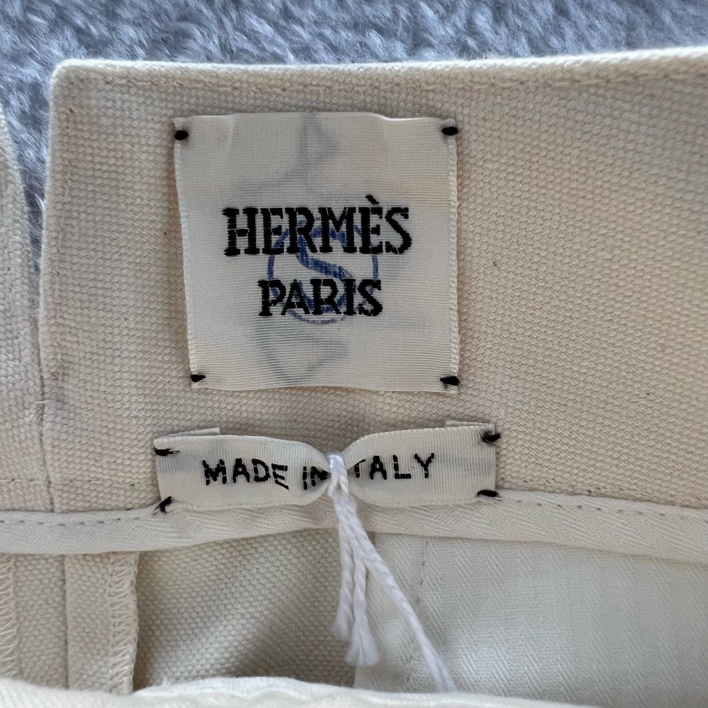 Hermes Hermes Wide-Leg White Pants 34 Women Size 34" / US 12 / IT 48 - 3 Thumbnail