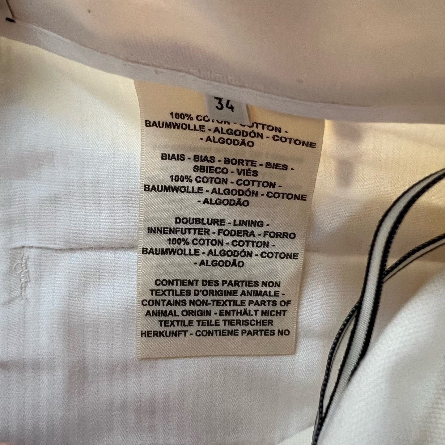 Hermes Hermes Wide-Leg White Pants 34 Women Size 34" / US 12 / IT 48 - 5 Thumbnail