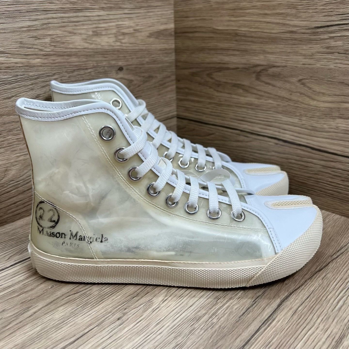 Maison Margiela Maison Margiela Clear Hitop Sneakers us_5 Women Size US 5 / IT 35 - 3 Thumbnail