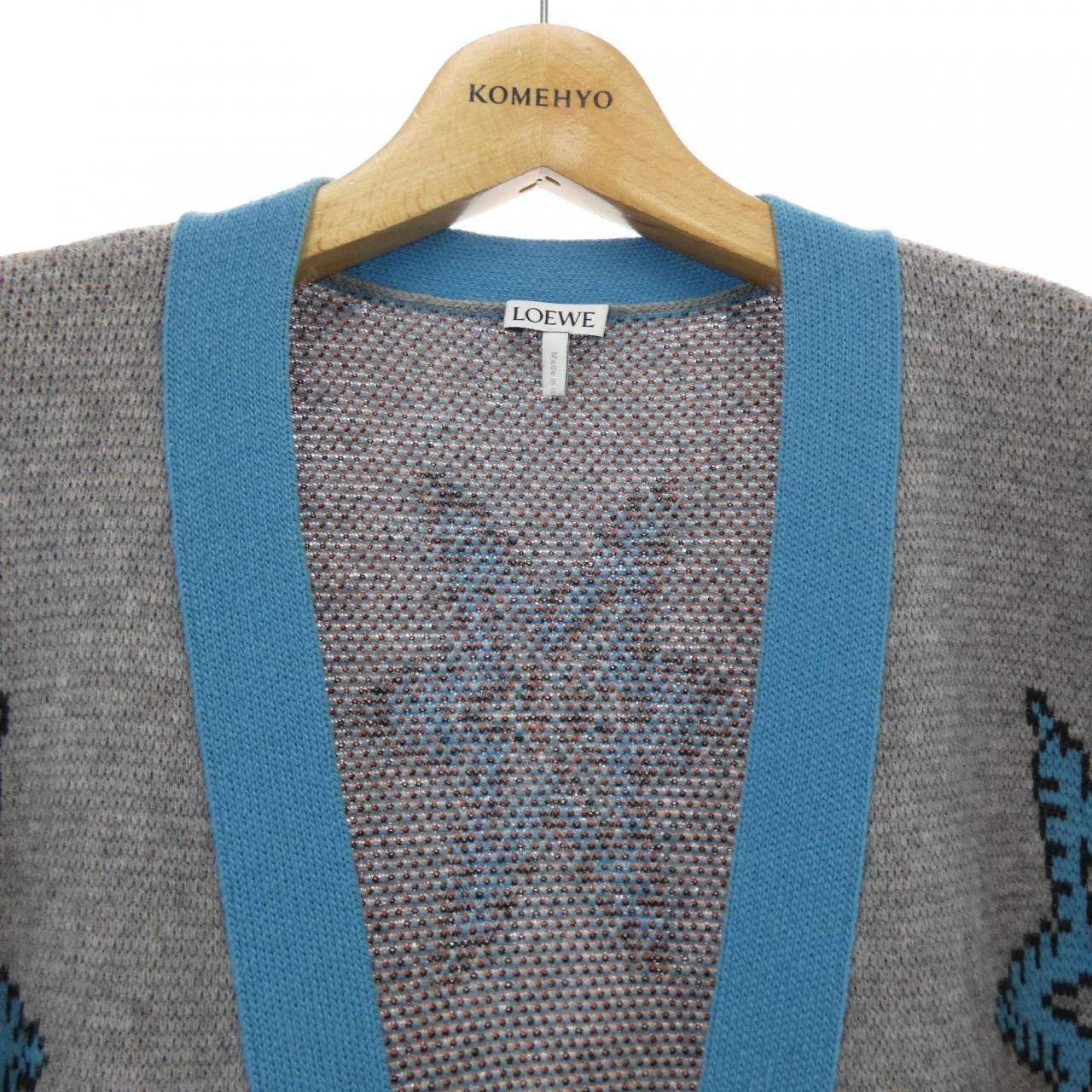 Loewe Loewe Loewe Wool Cardigan Textile Tops S3298140SM DUTY FREE for USA Size ONE SIZE - 5 Thumbnail