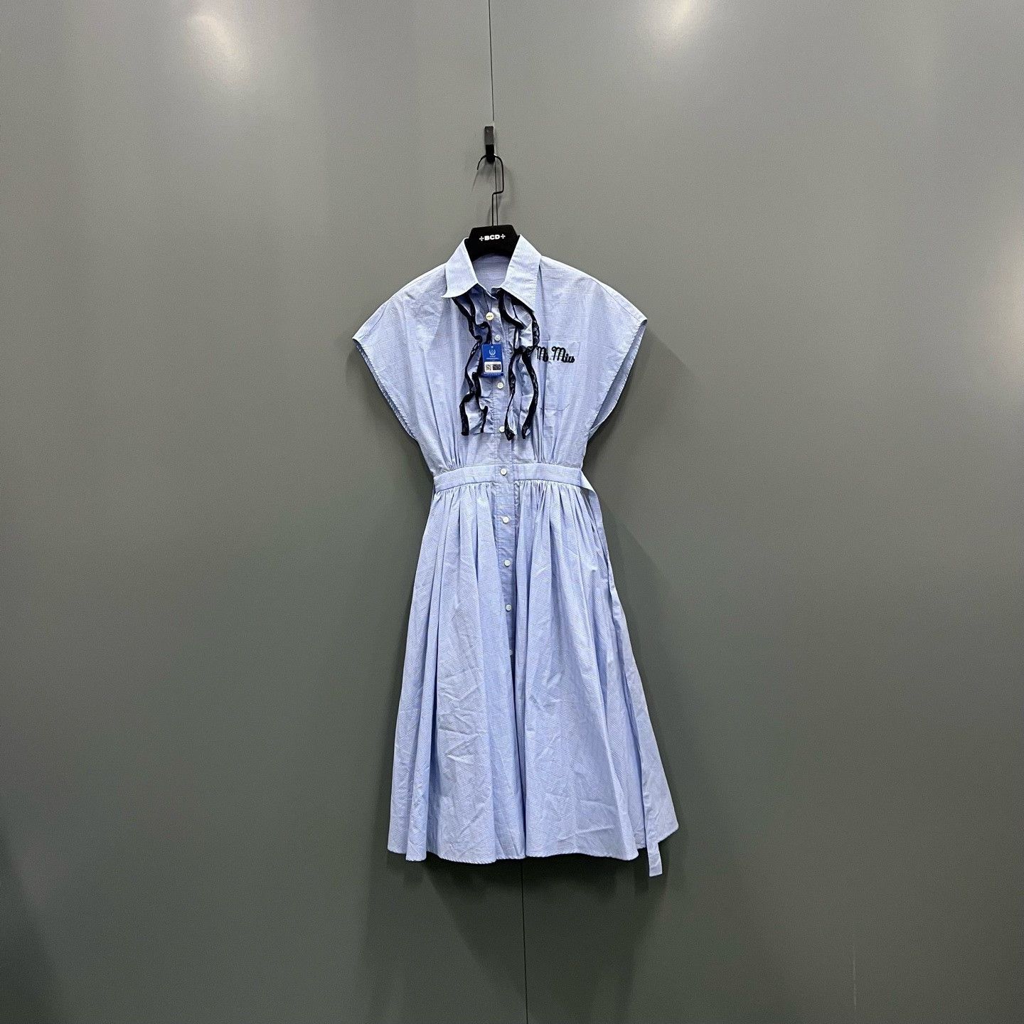 Miu Miu Miu Miu Blue Dress it_36 Women Size XS / US 0-2 / IT 36-38 - 2 Thumbnail