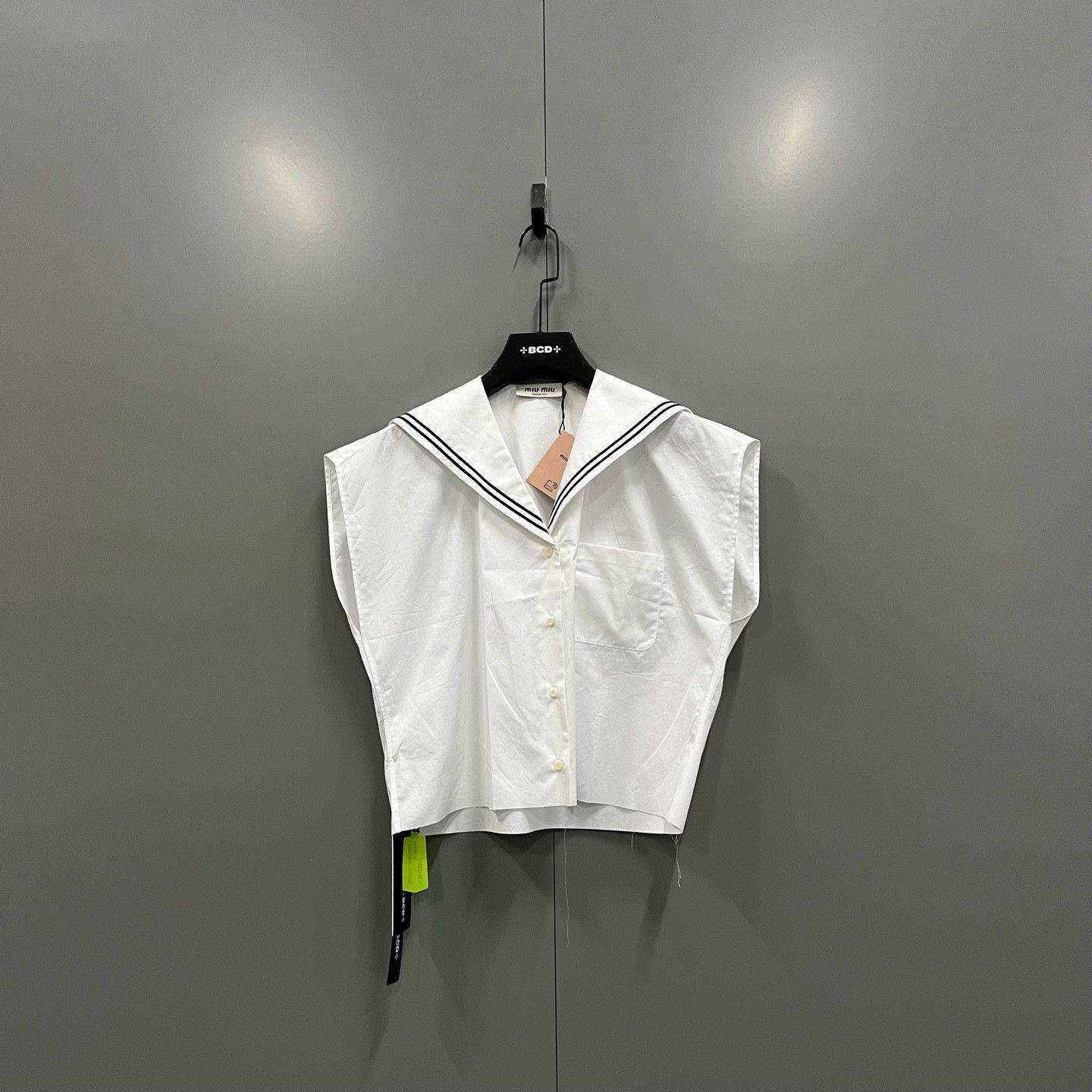 Miu Miu Miu Miu Striped White Button Up it_38 Women Size XS / US 0-2 / IT 36-38 - 2 Thumbnail