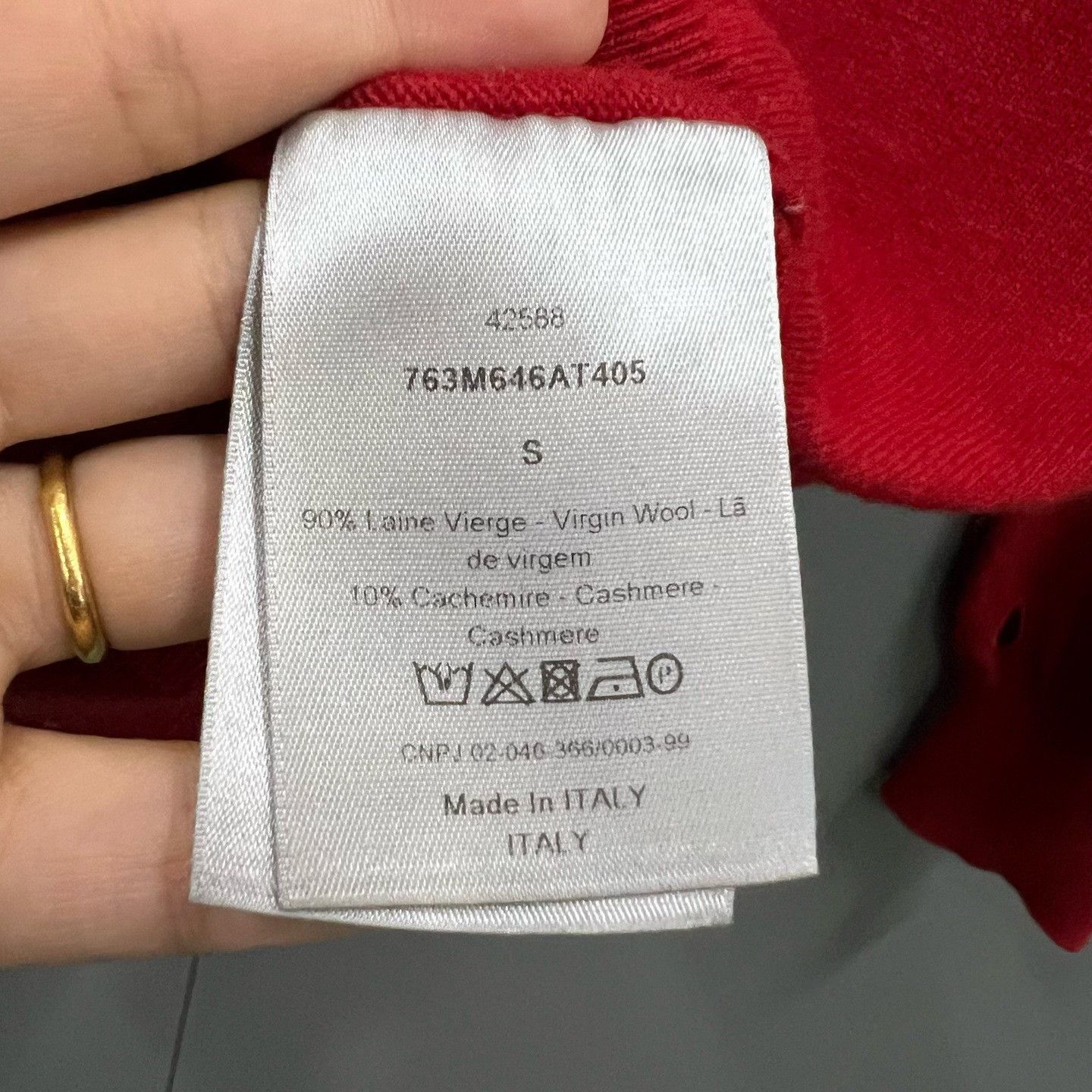 Dior Dior Distressed Red Sweater S Women Size S / US 4 / IT 40 - 4 Thumbnail