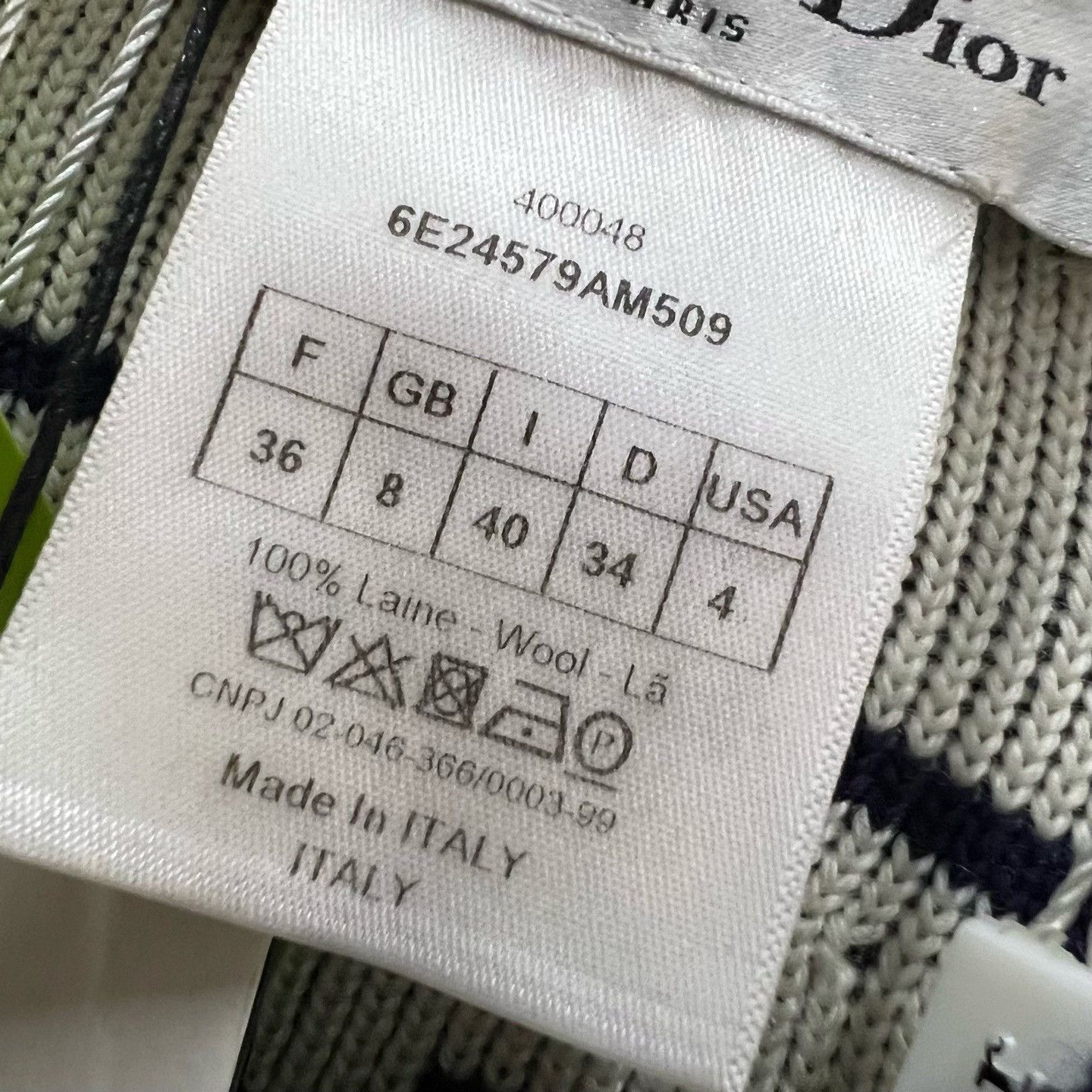 Dior Dior Printed Graphic Sweater it_36 Women Size XS / US 0-2 / IT 36-38 - 4 Thumbnail
