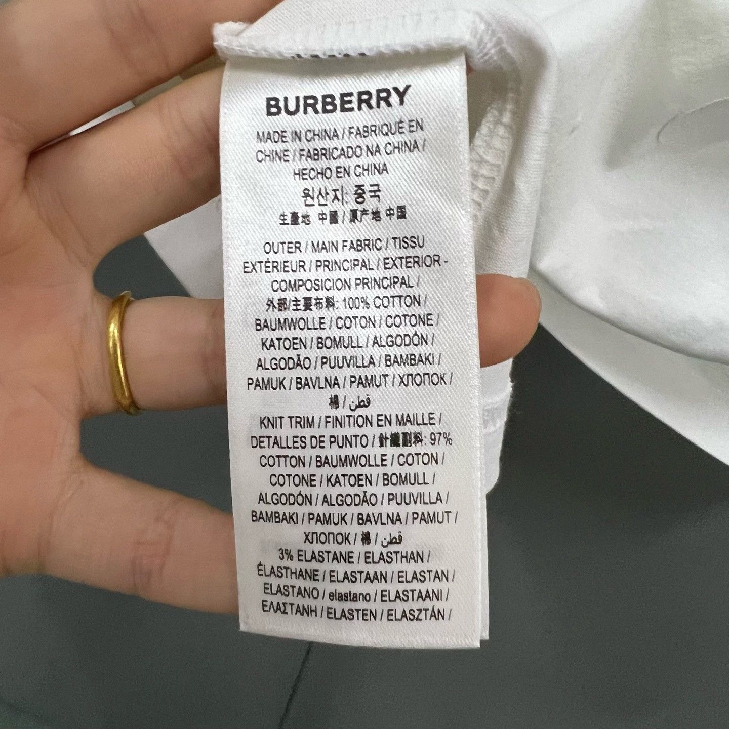 Burberry Burberry White T-Shirt xxs Men Size US XXS / EU 40 - 3 Thumbnail
