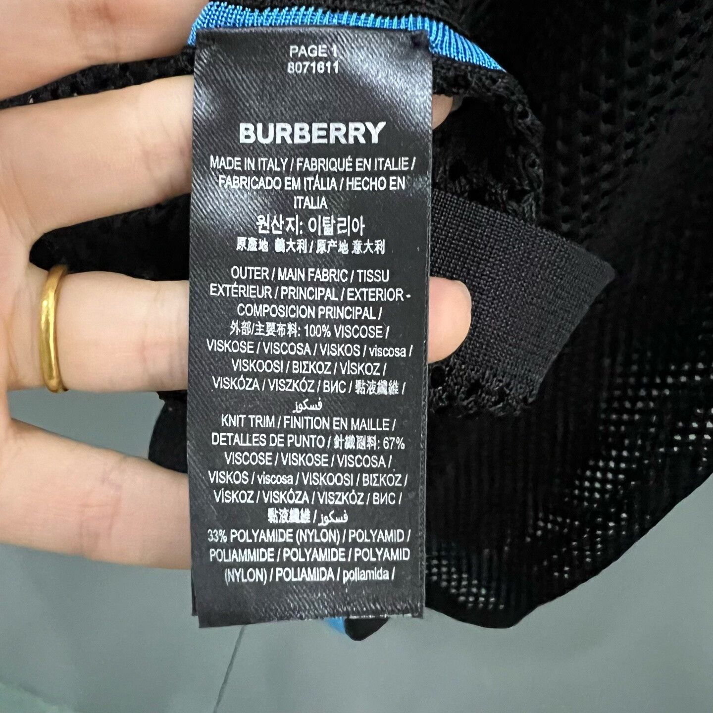 Burberry Burberry Black T-Shirt xxl Men Size US XXL / EU 58 / 5 - 3 Thumbnail